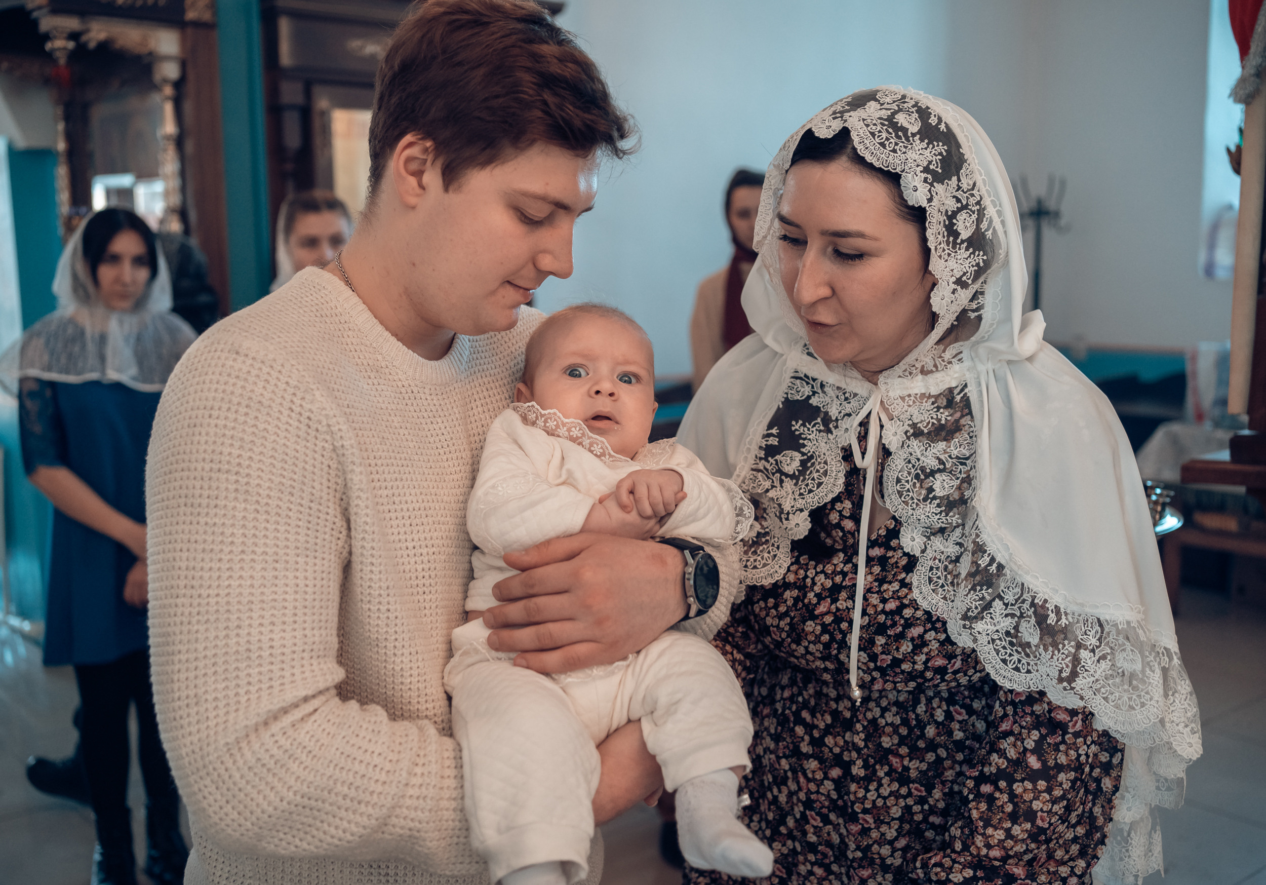 Крещение в Свято-Казанском храме с. Гремячее. Церковный фотограф Севастополь