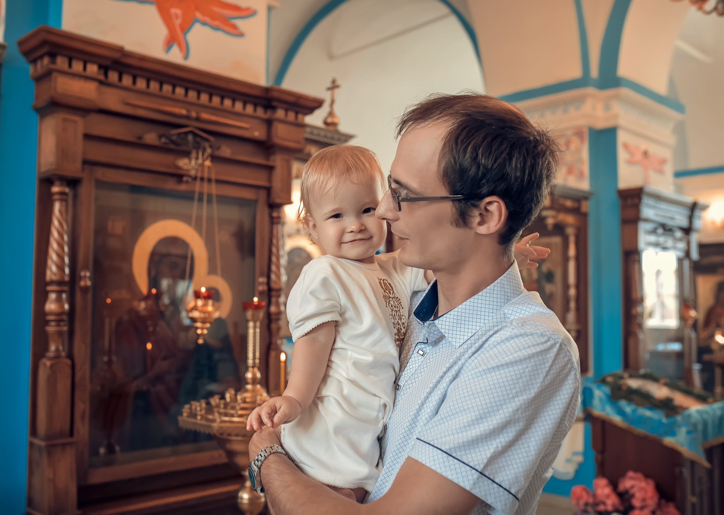 Крещение в Казанском храме с. Гремячее. Церковный фотограф Севастополь