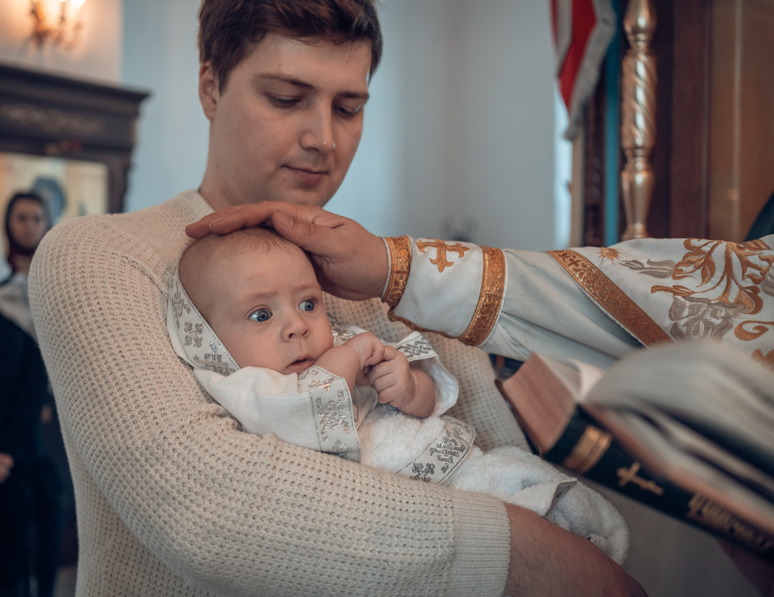 Крещение в Свято-Казанском храме с. Гремячее. Церковный фотограф Севастополь
