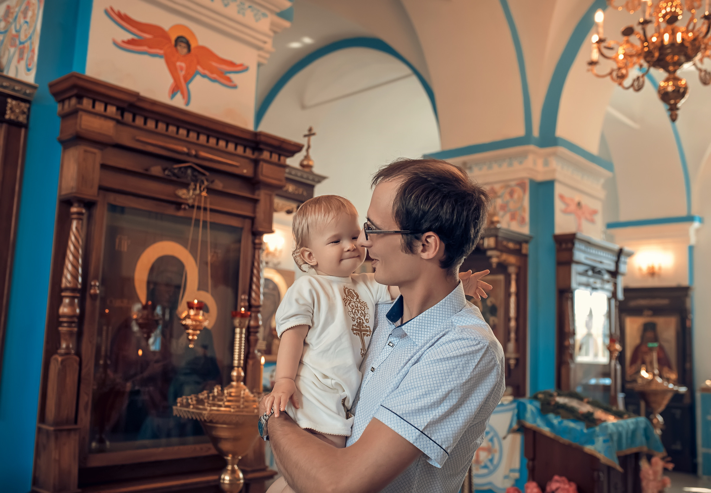 Крещение в Казанском храме с. Гремячее. Церковный фотограф Севастополь