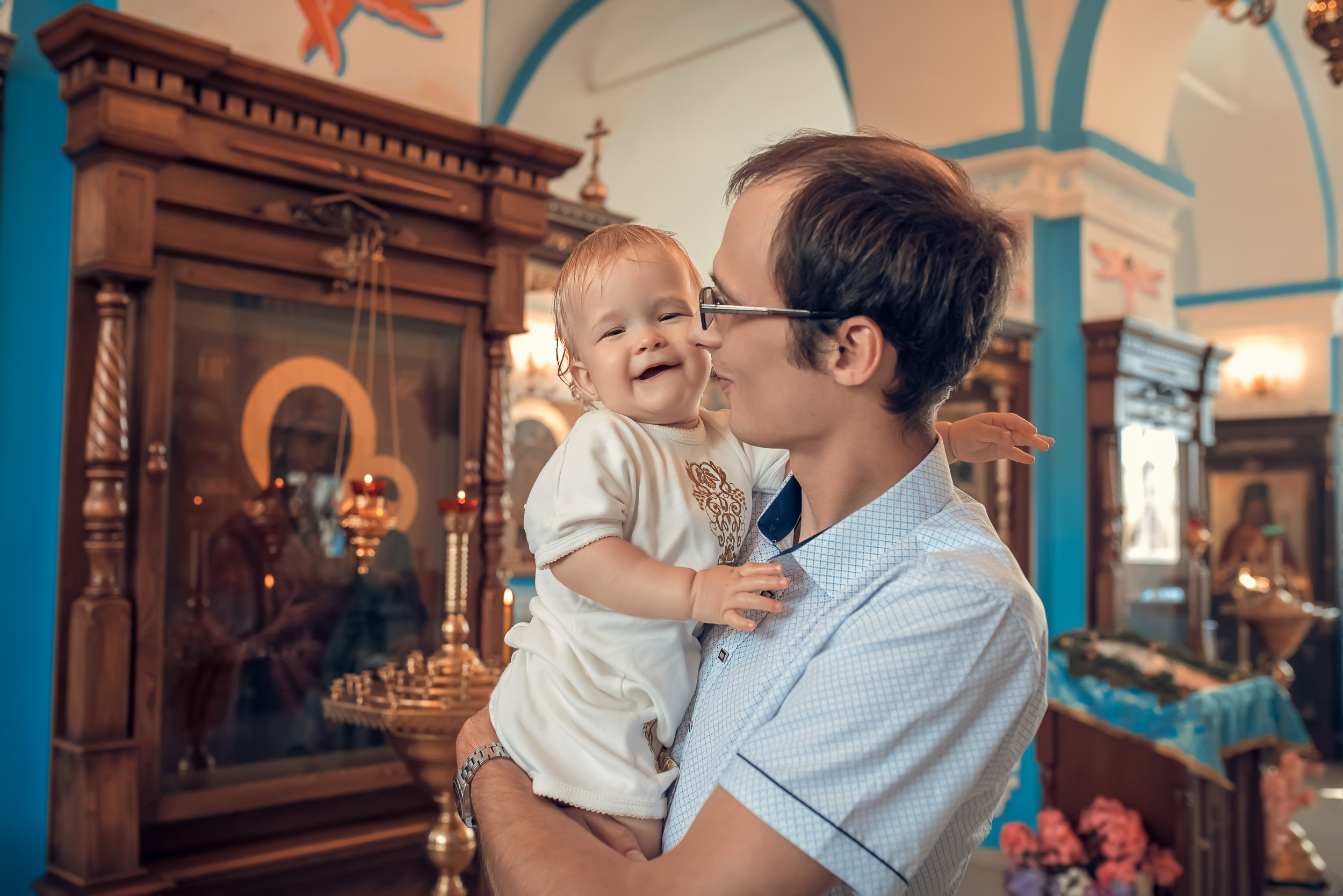 Крещение в Казанском храме с. Гремячее. Церковный фотограф Севастополь