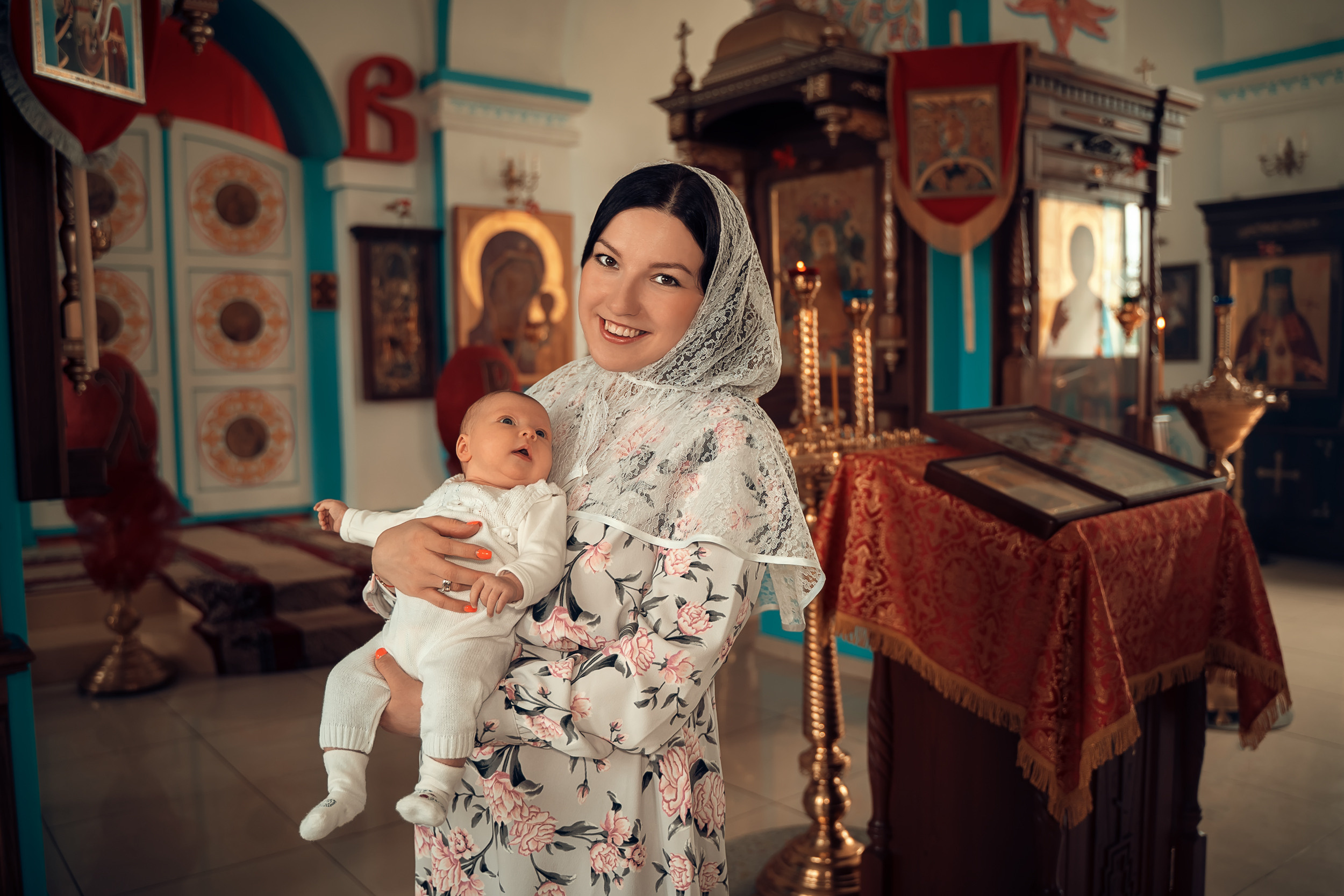 Крещение в Казанском храме с. Гремячее. Церковный фотограф Севастополь