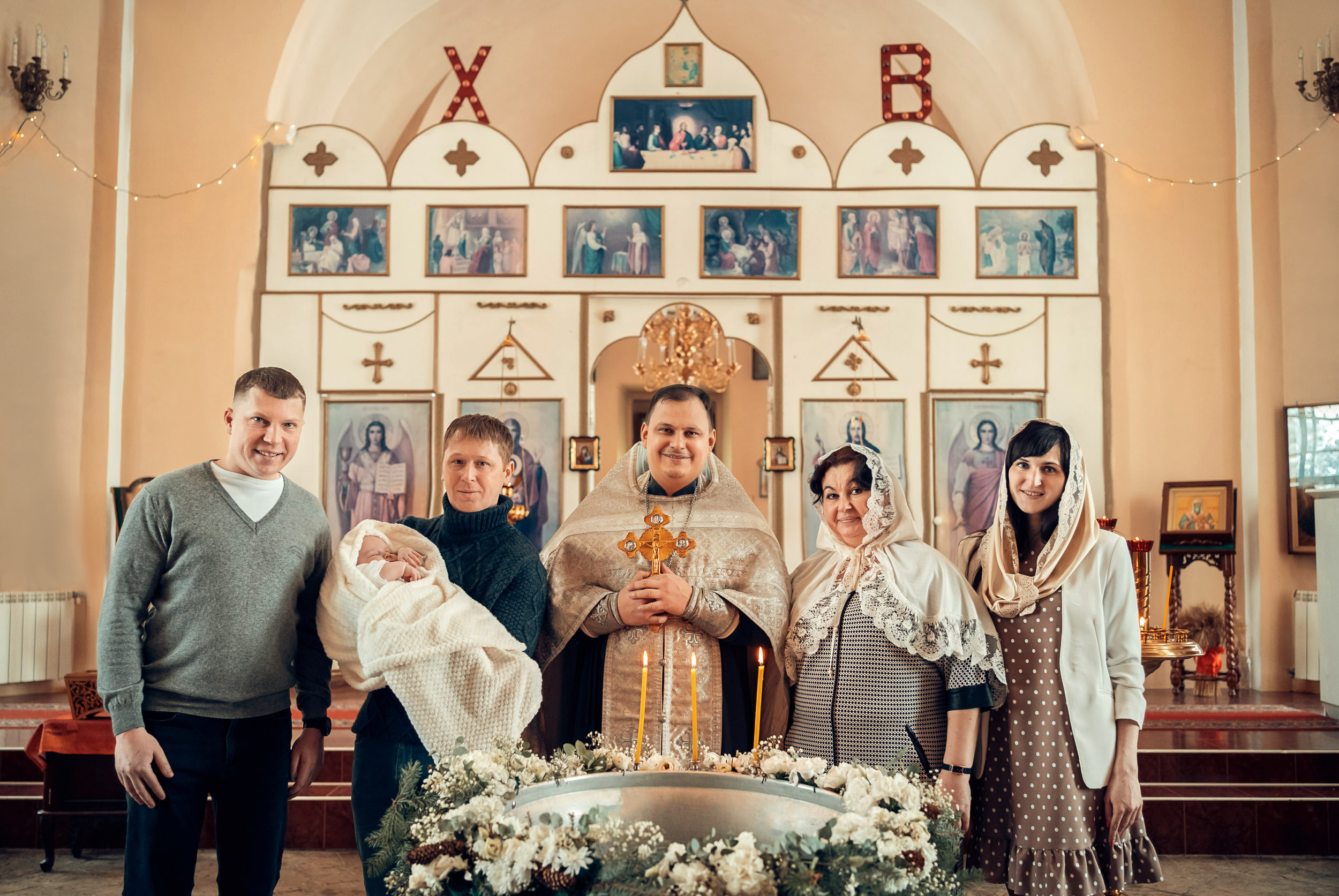 Крещение в Воскресенском храме г. Венев. Церковный фотограф Севастополь