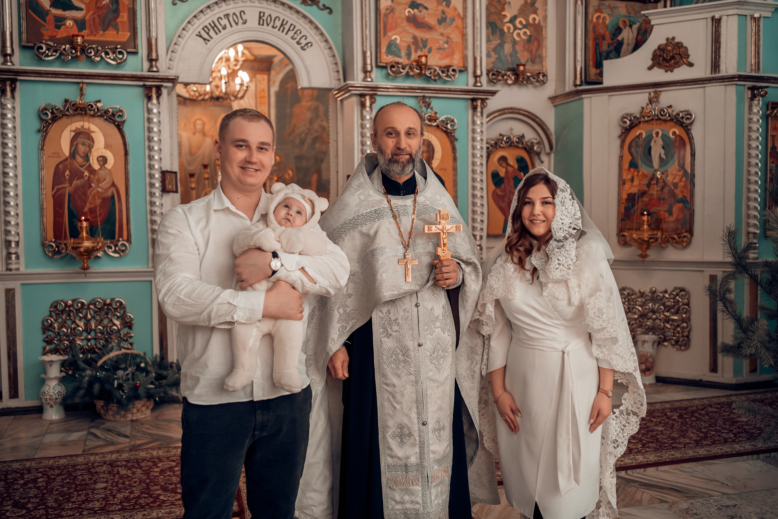 Крещение в Преображенском храме г. Донской. Церковный фотограф Севастополь