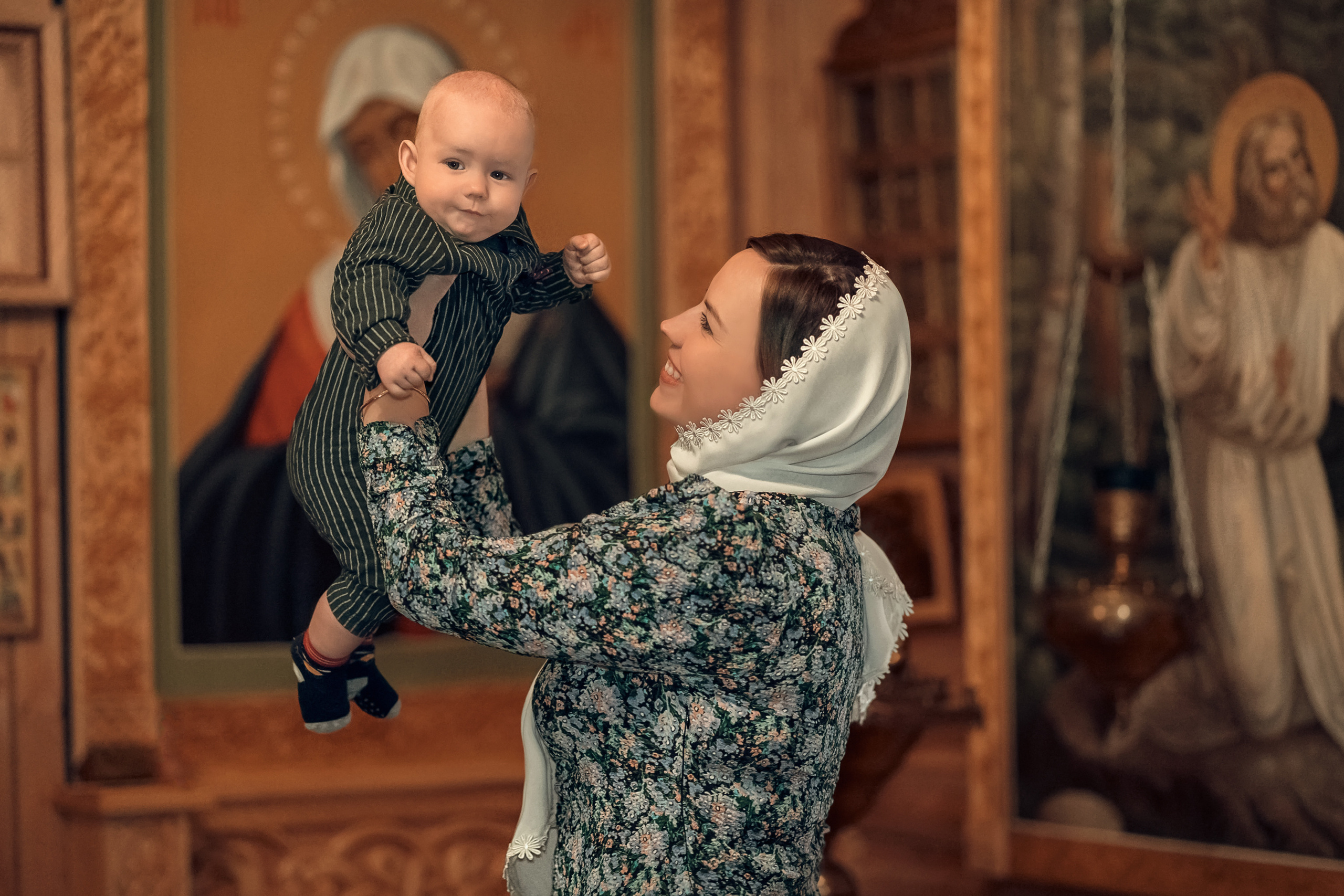 Крещение в храме Серафима Саровского с. Дедилово. Церковный фотограф Севастополь