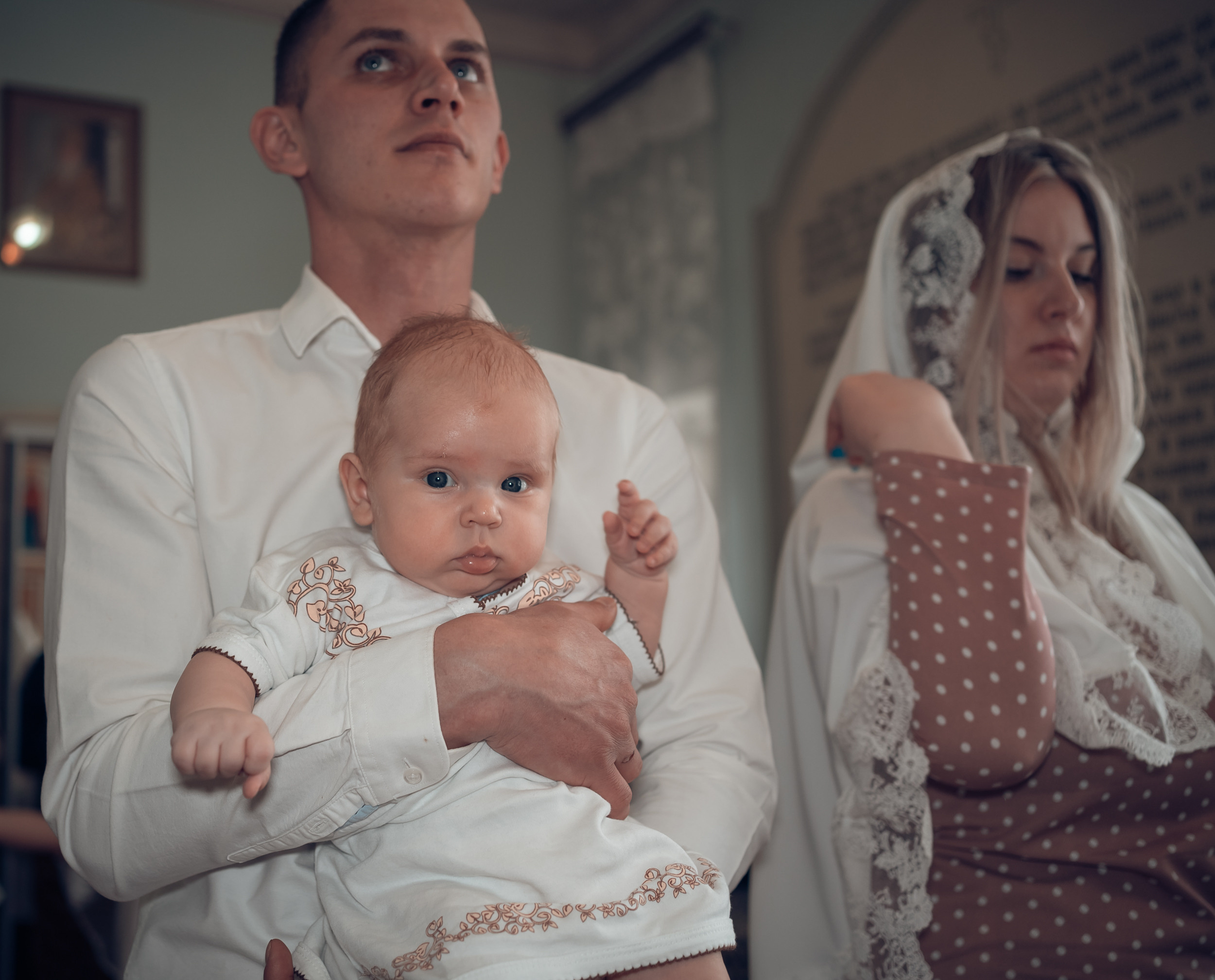 Крещение в церкви Всех Скорбящих радости г. Щекино. Церковный фотограф Севастополь