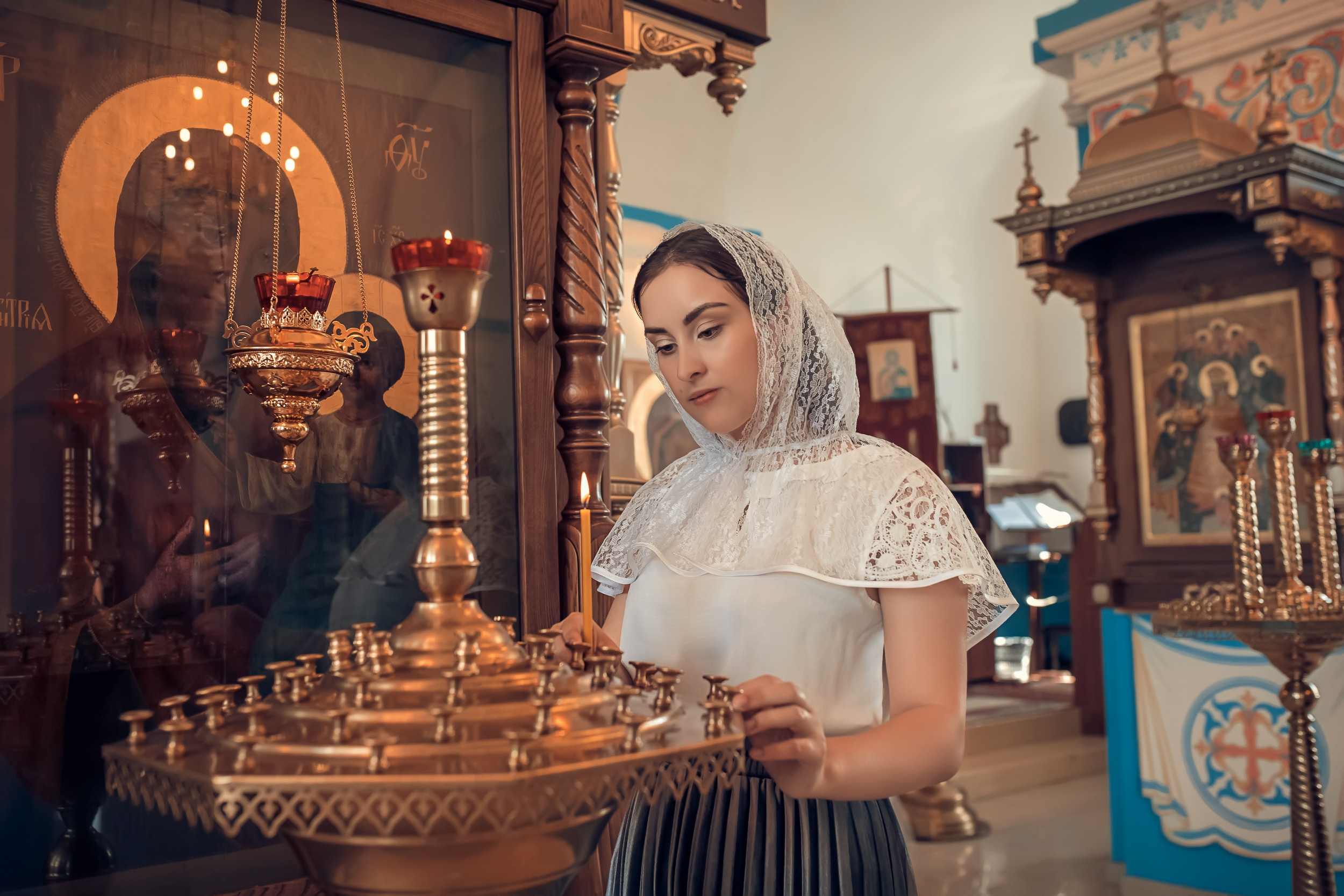 Крещение в Казанском храме с. Гремячее. Церковный фотограф Севастополь