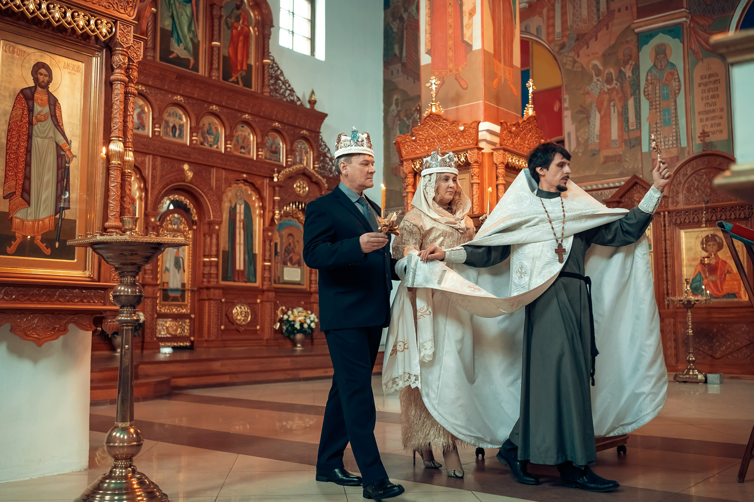 Венчание в храме «Нечаянная Радость» г. Новомосковск. Церковный фотограф Севастополь