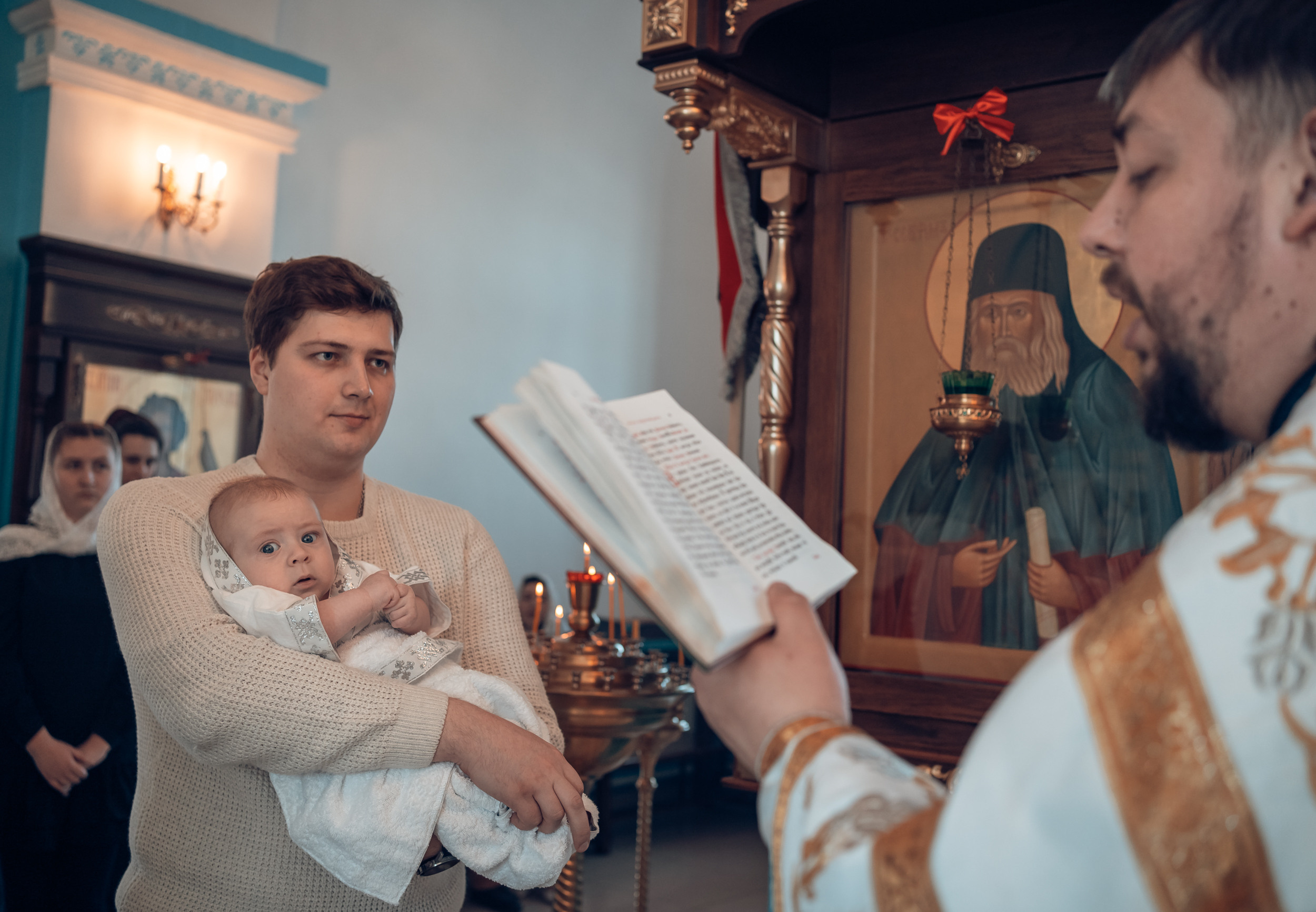 Крещение в Свято-Казанском храме с. Гремячее. Церковный фотограф Севастополь