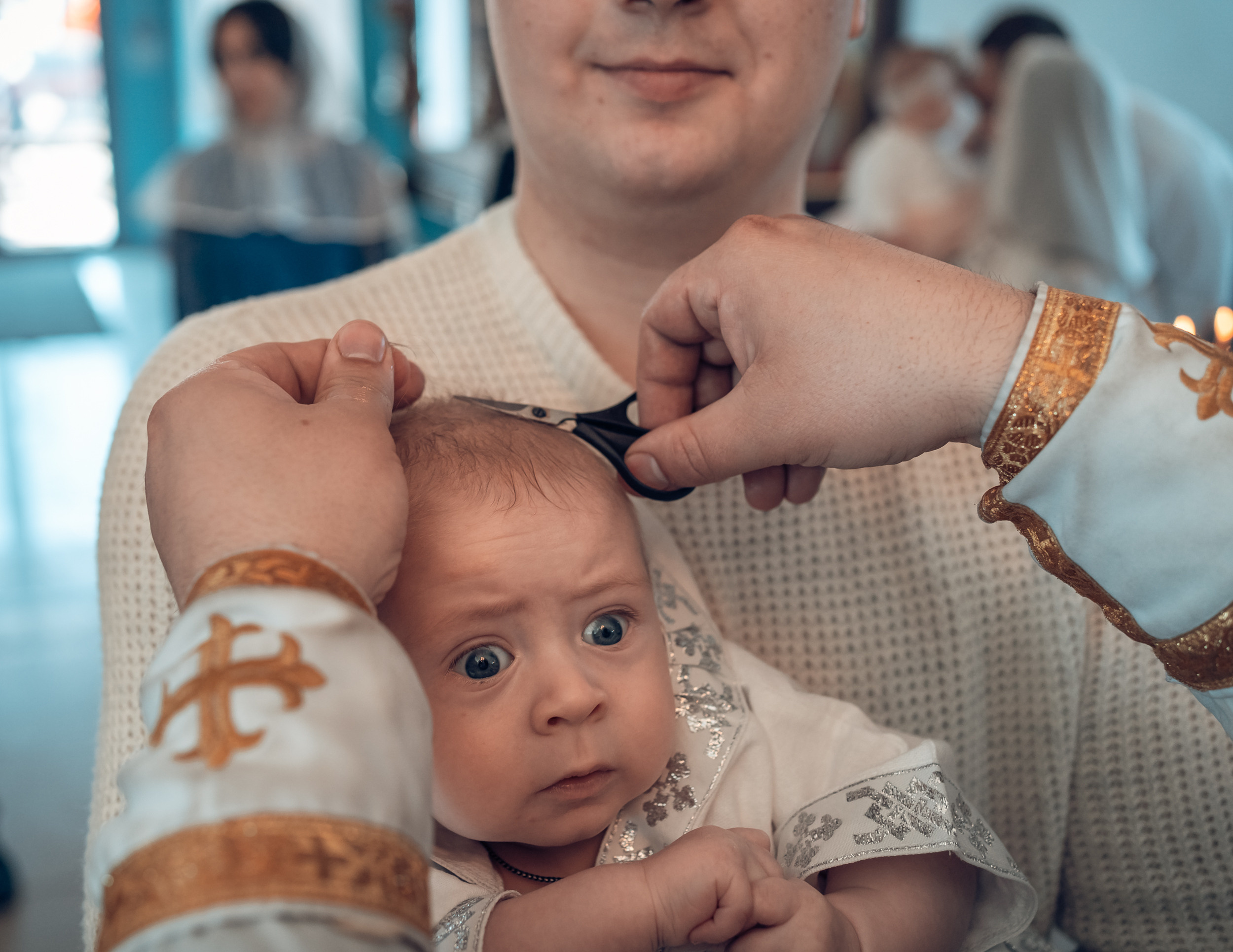Крещение в Свято-Казанском храме с. Гремячее. Церковный фотограф Севастополь