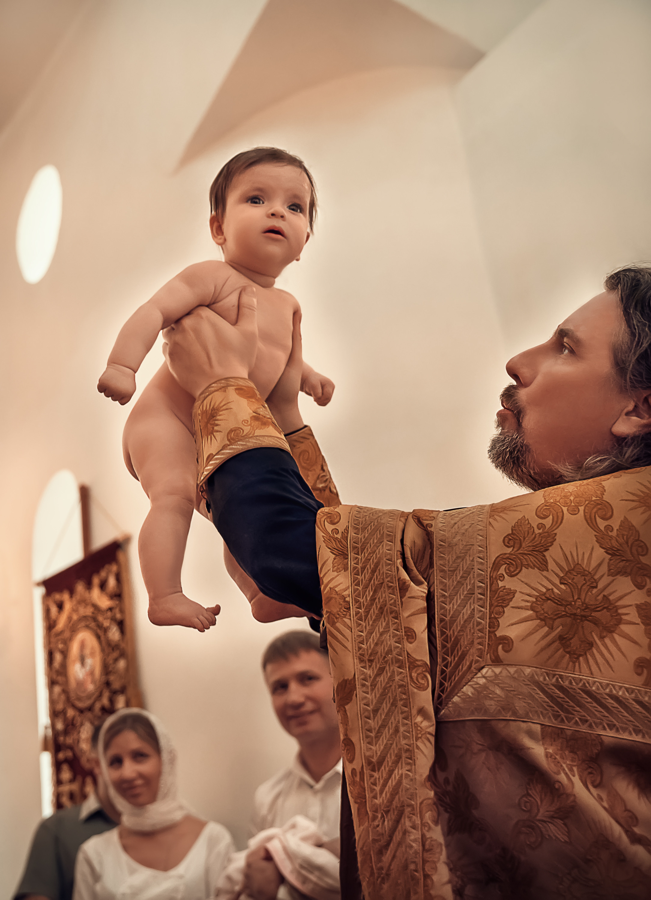 Крещение в Спиридоньевском храме с. Спасское. Церковный фотограф Севастополь