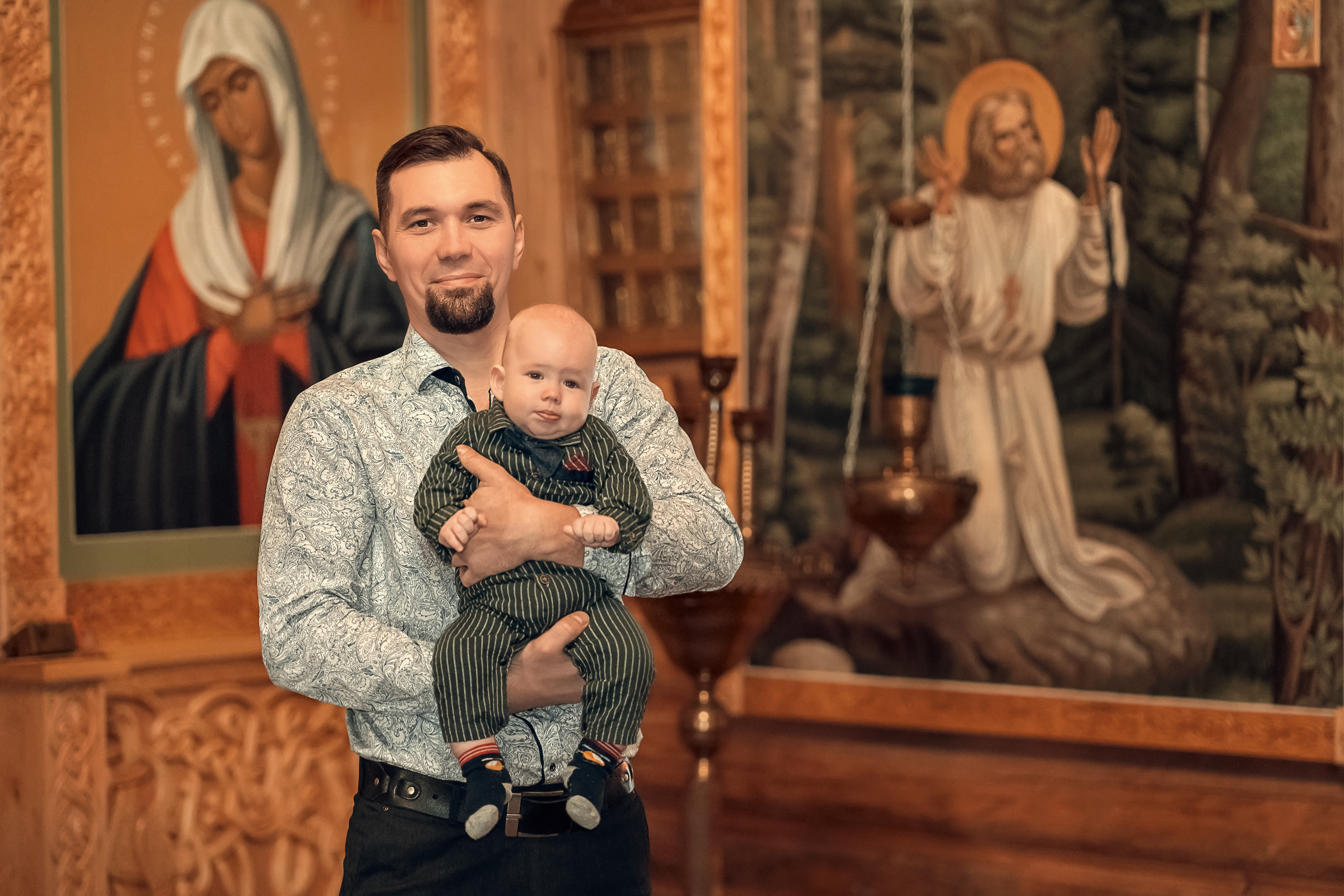 Крещение в храме Серафима Саровского с. Дедилово. Церковный фотограф Севастополь