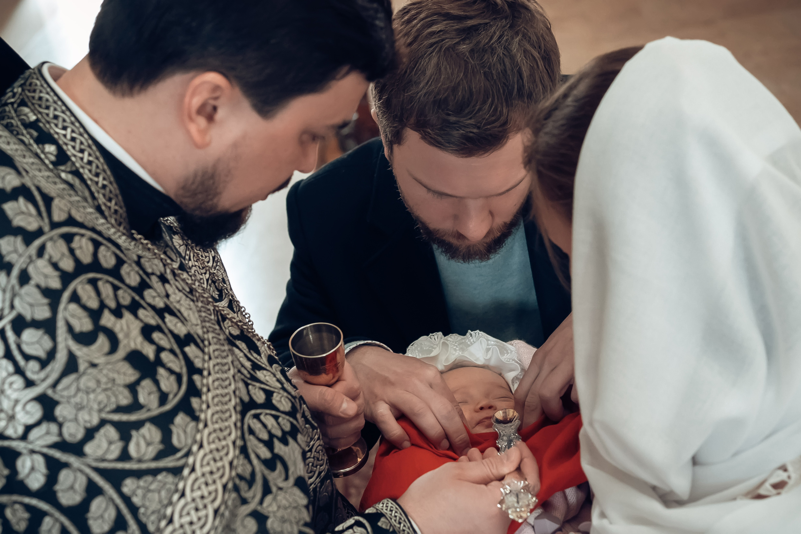 Крещение в Покровском (Феодосиевском) храме г. Тула. Церковный фотограф Севастополь