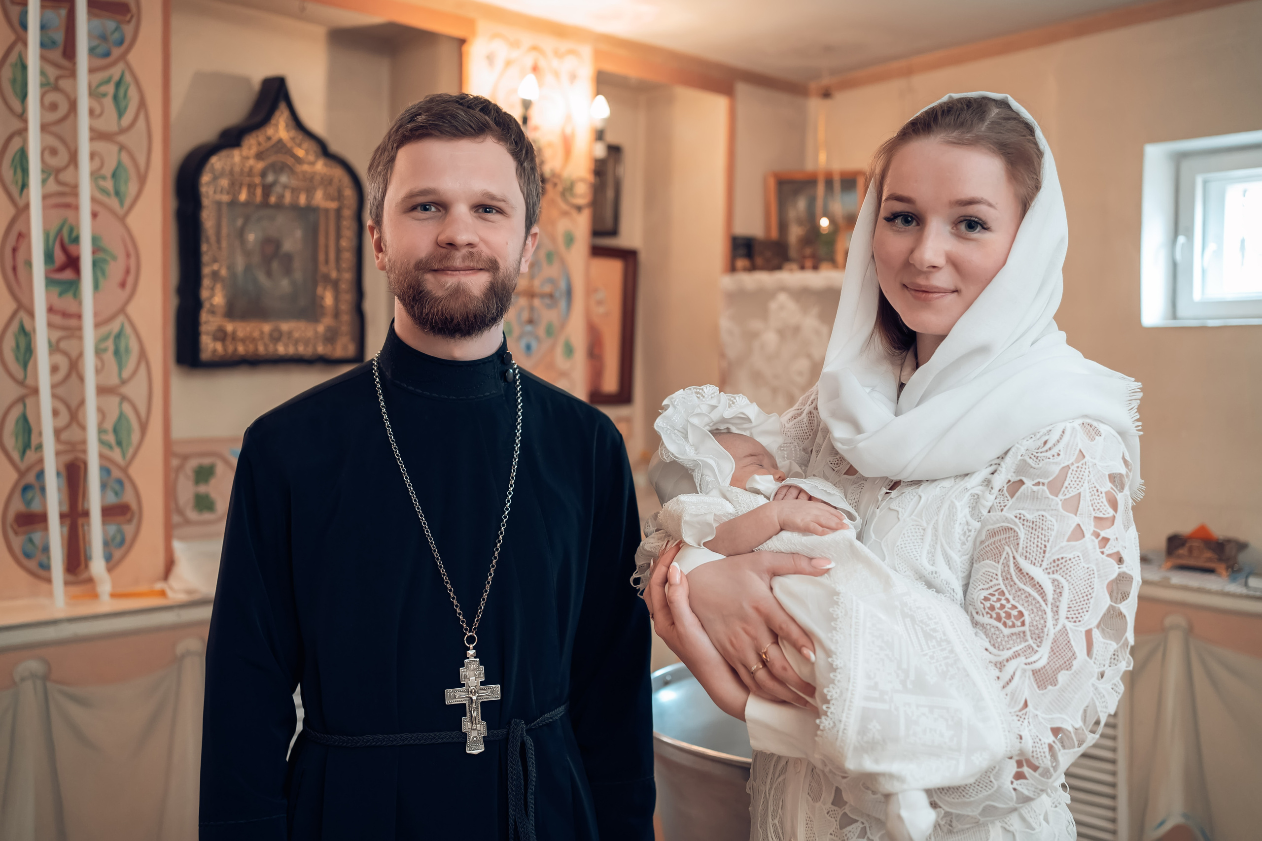 Крещение в Покровском (Феодосиевском) храме г. Тула. Церковный фотограф Севастополь