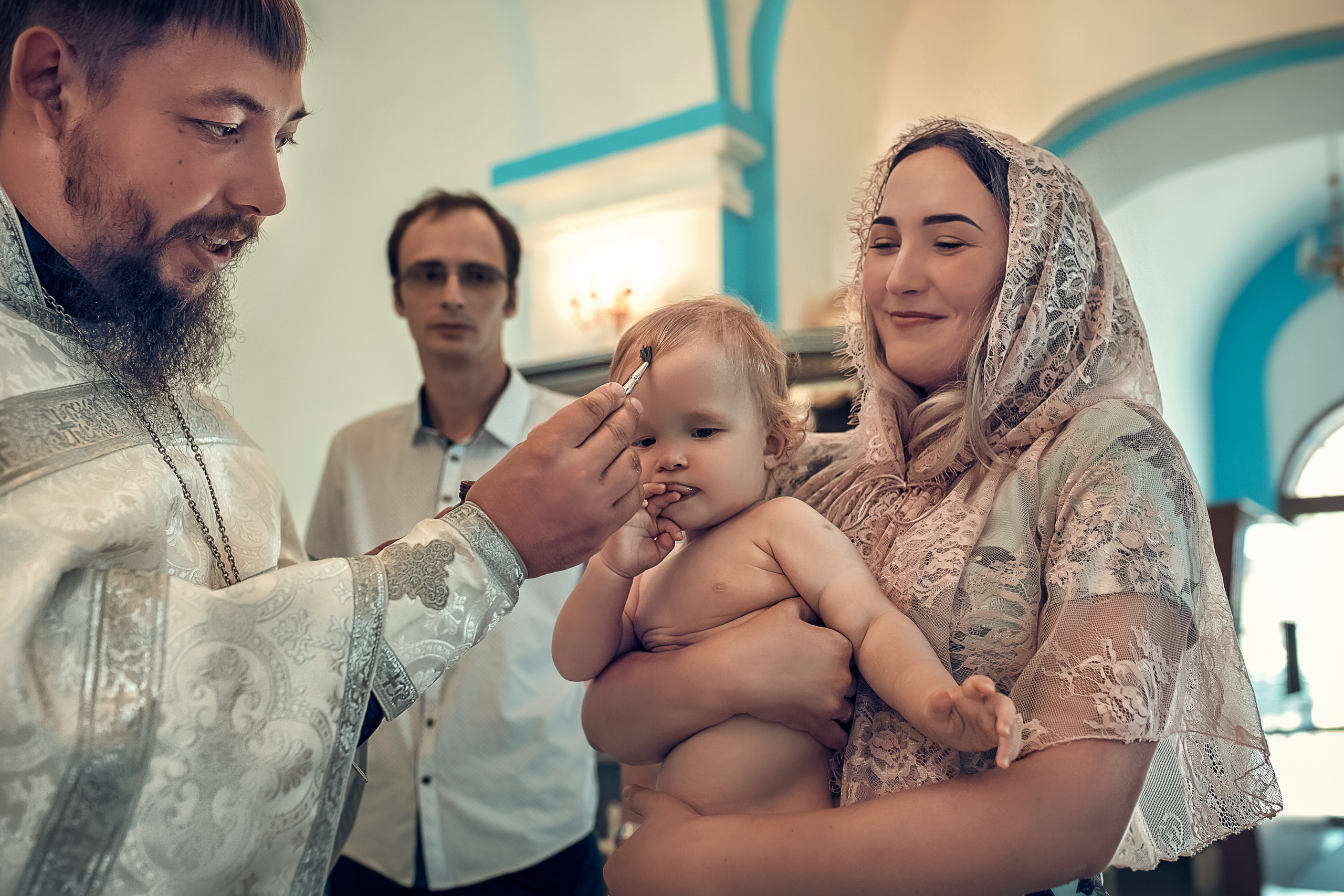 Крещение в Казанском храме с. Гремячее. Церковный фотограф Севастополь