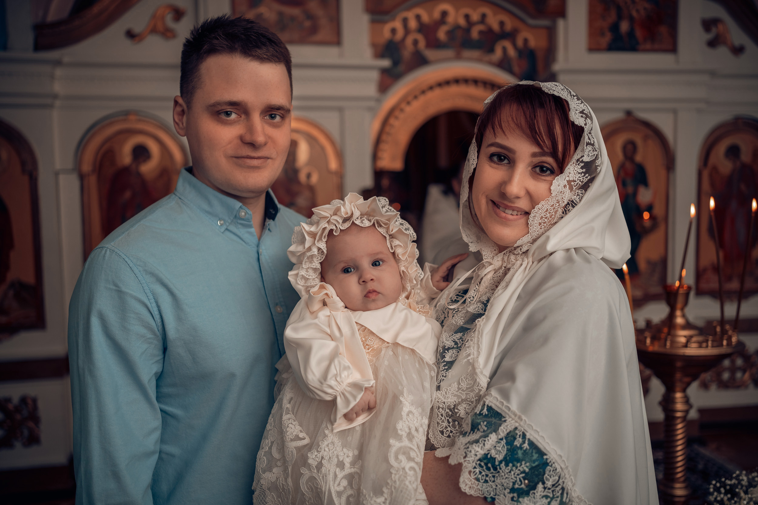 Крещение в Преображенском храме г. Донской. Церковный фотограф Севастополь