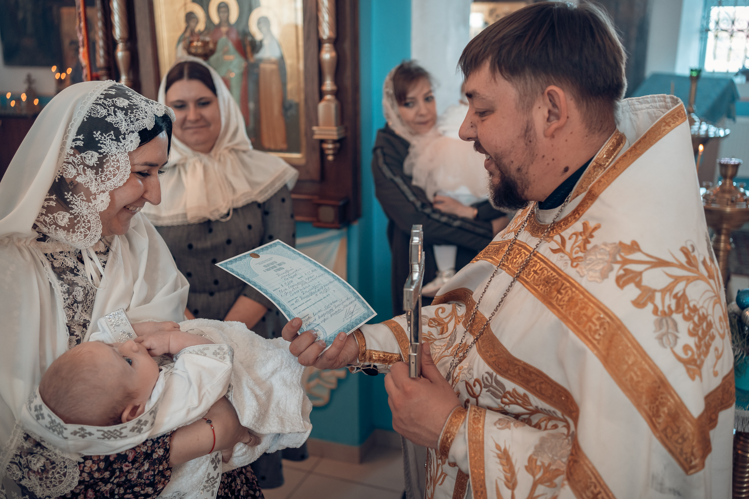 Крещение в Свято-Казанском храме с. Гремячее. Церковный фотограф Севастополь