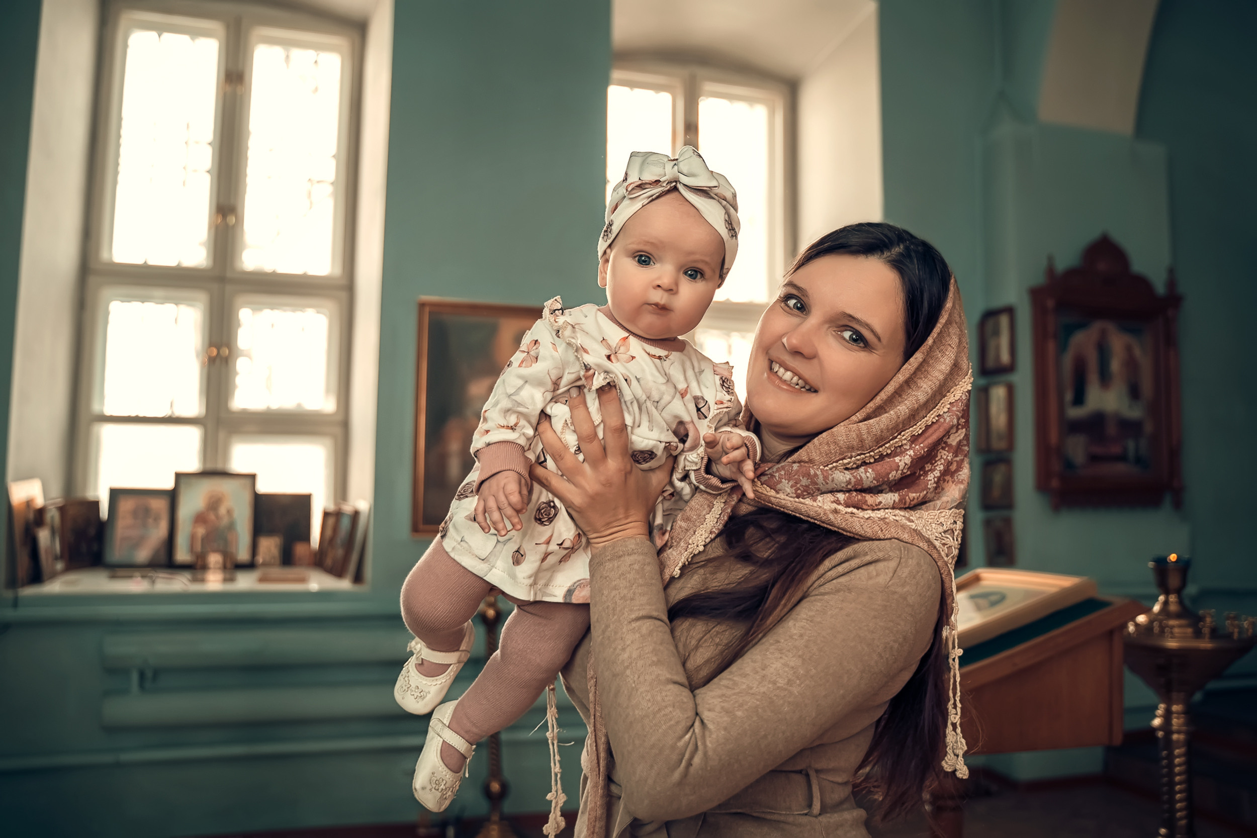 Крещение в Ильинском храме с. Ильинка. Церковный фотограф Севастополь