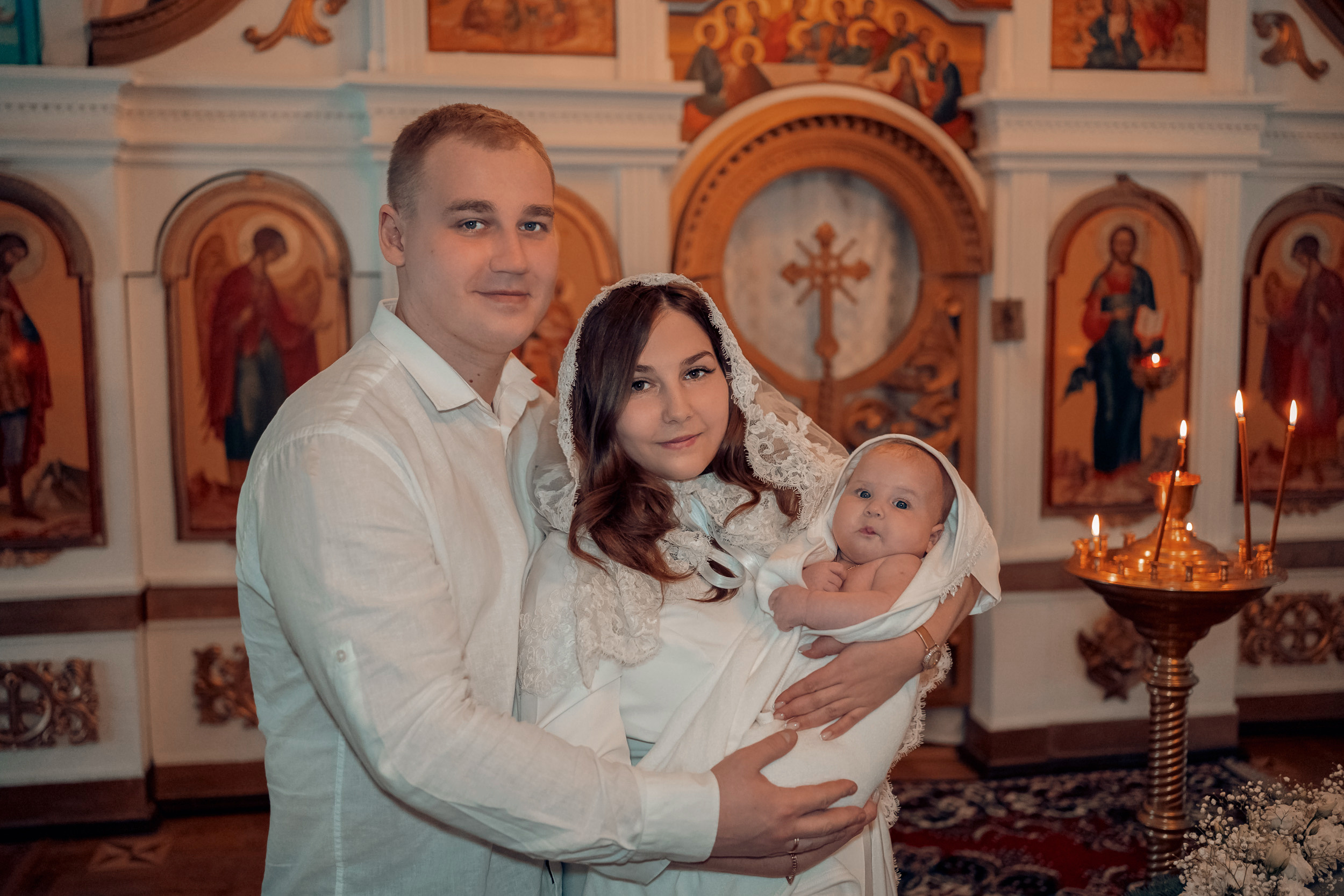 Крещение в Преображенском храме г. Донской. Церковный фотограф Севастополь