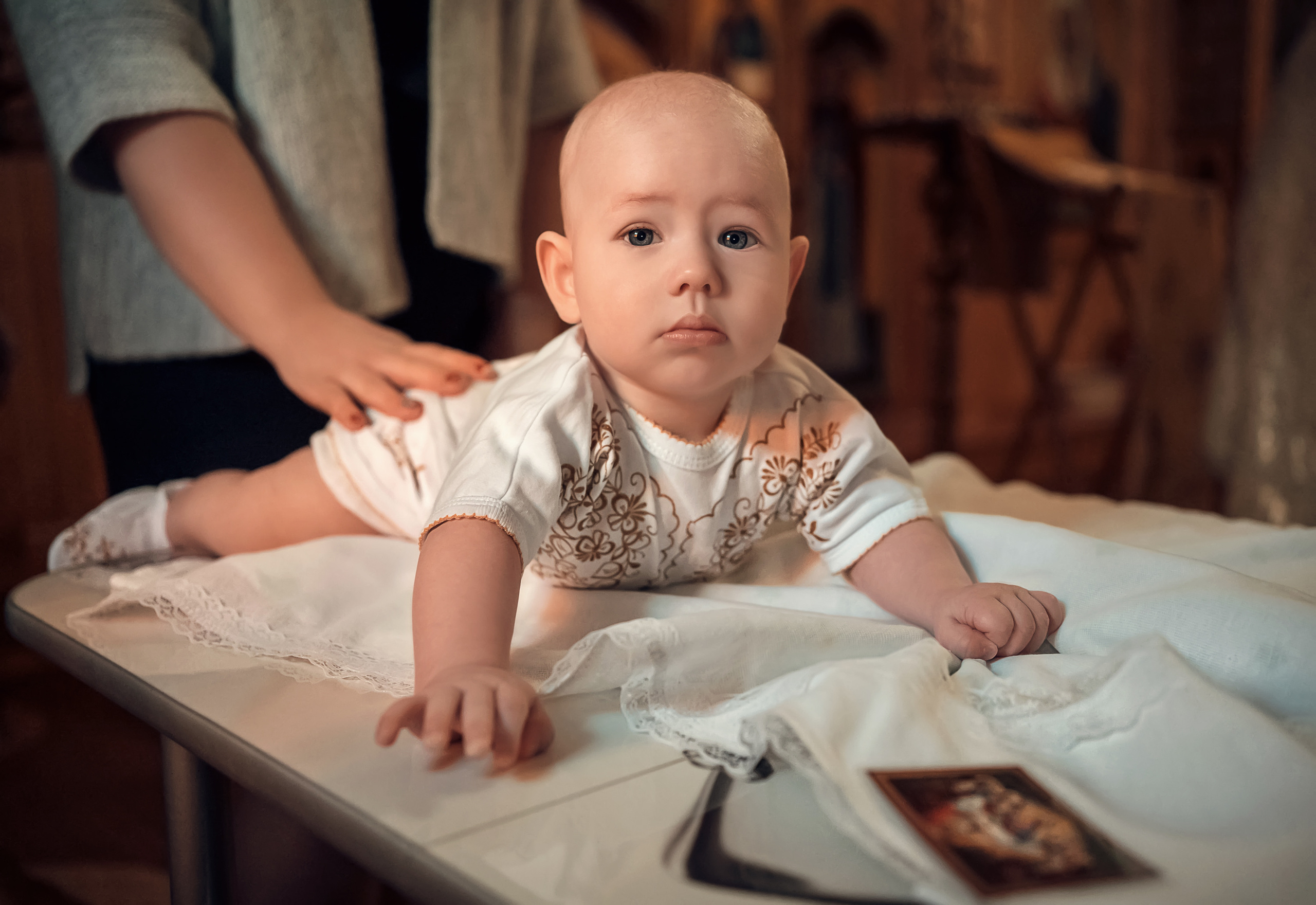 Крещение в храме Серафима Саровского с. Дедилово. Церковный фотограф Севастополь