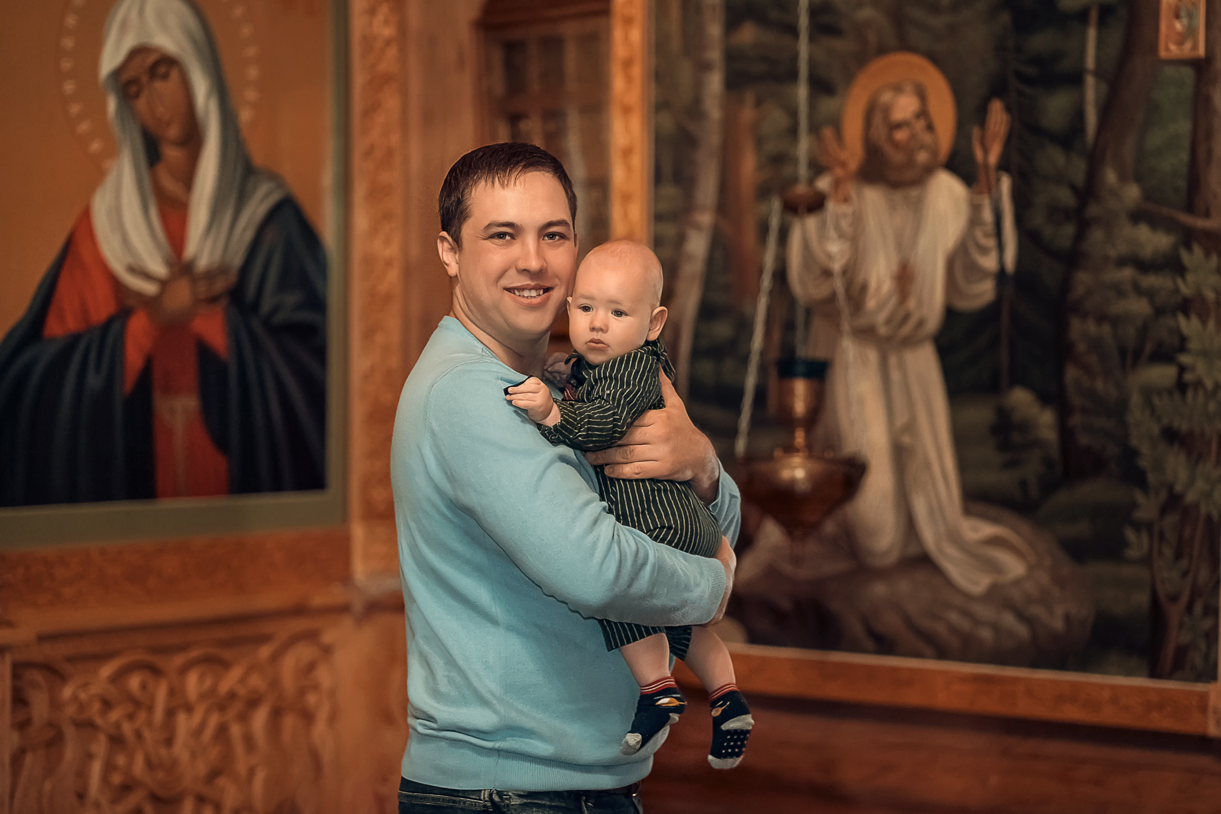 Крещение в храме Серафима Саровского с. Дедилово. Церковный фотограф Севастополь