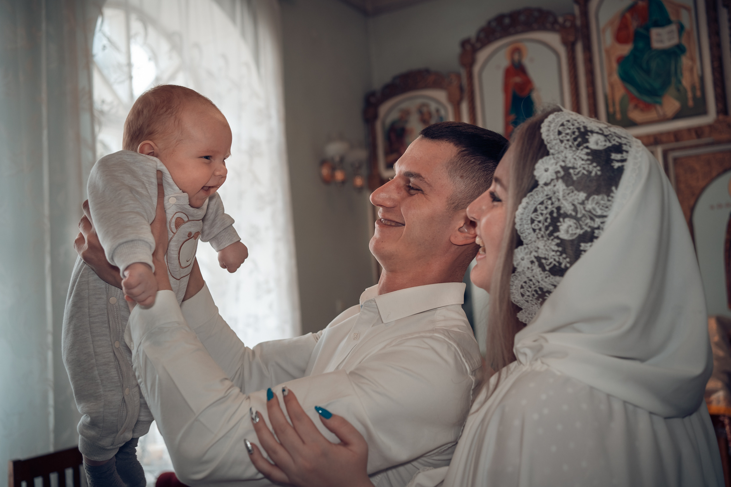 Крещение в церкви Всех Скорбящих радости г. Щекино. Церковный фотограф Севастополь