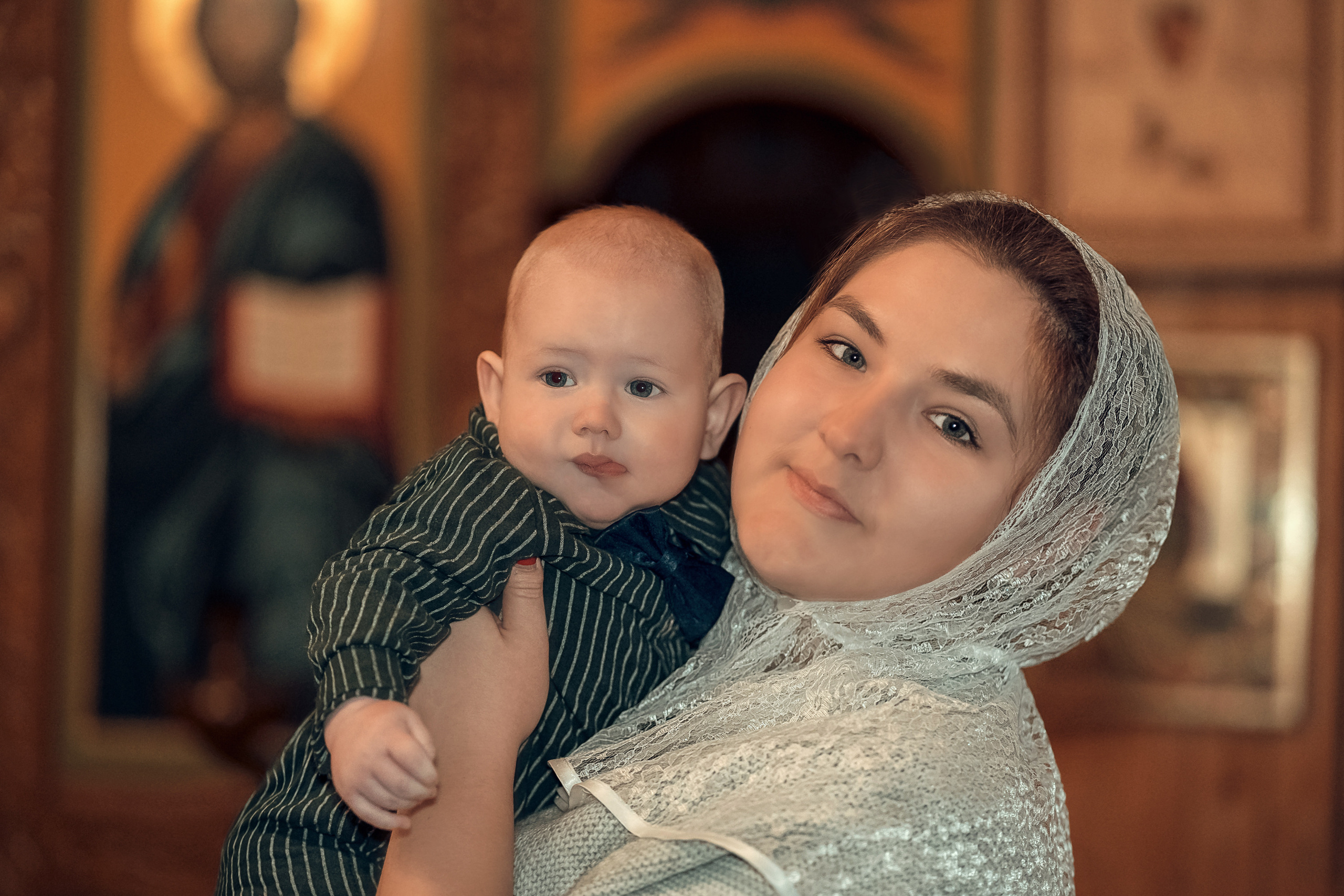 Крещение в храме Серафима Саровского с. Дедилово. Церковный фотограф Севастополь