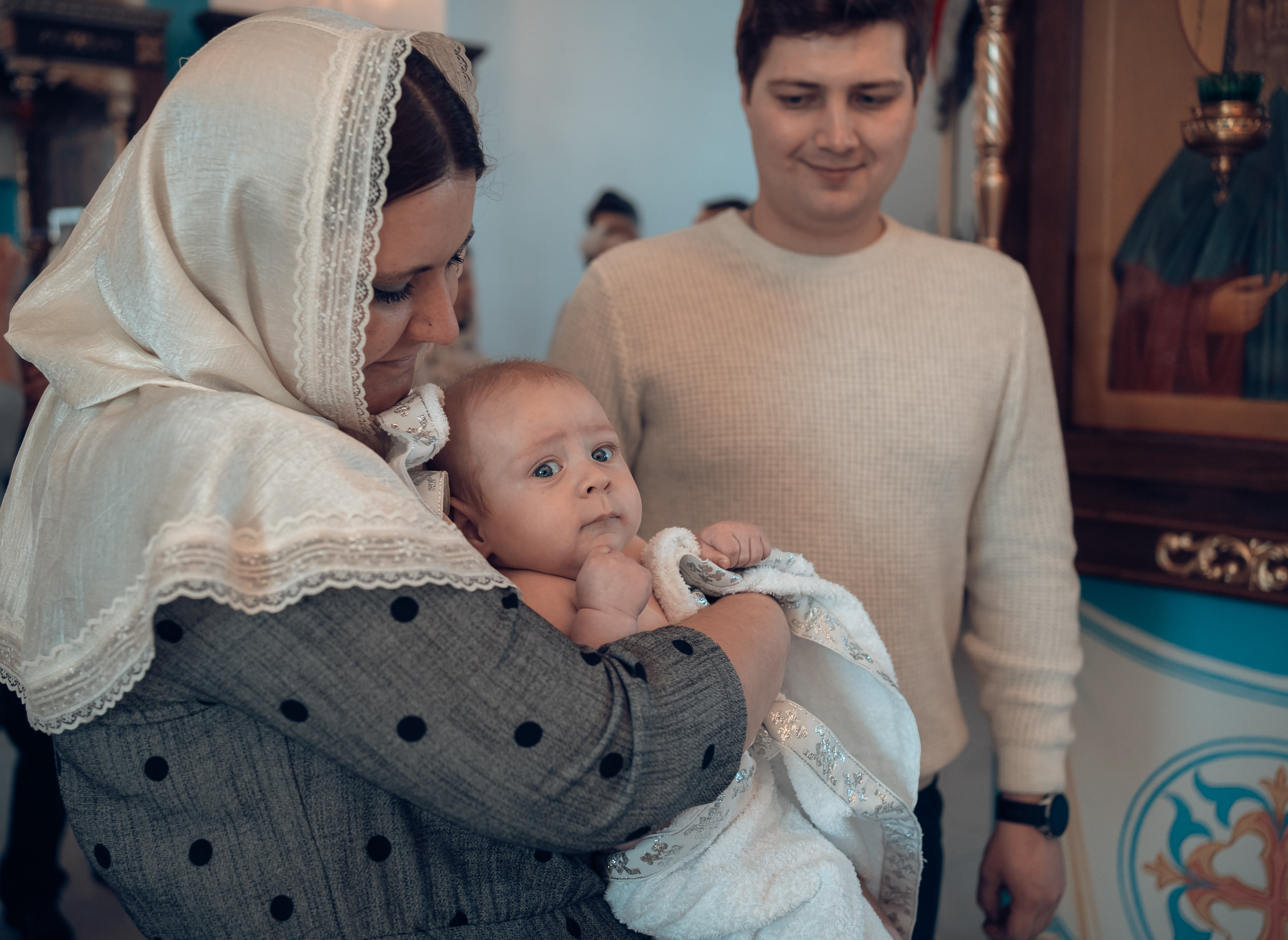 Крещение в Свято-Казанском храме с. Гремячее. Церковный фотограф Севастополь