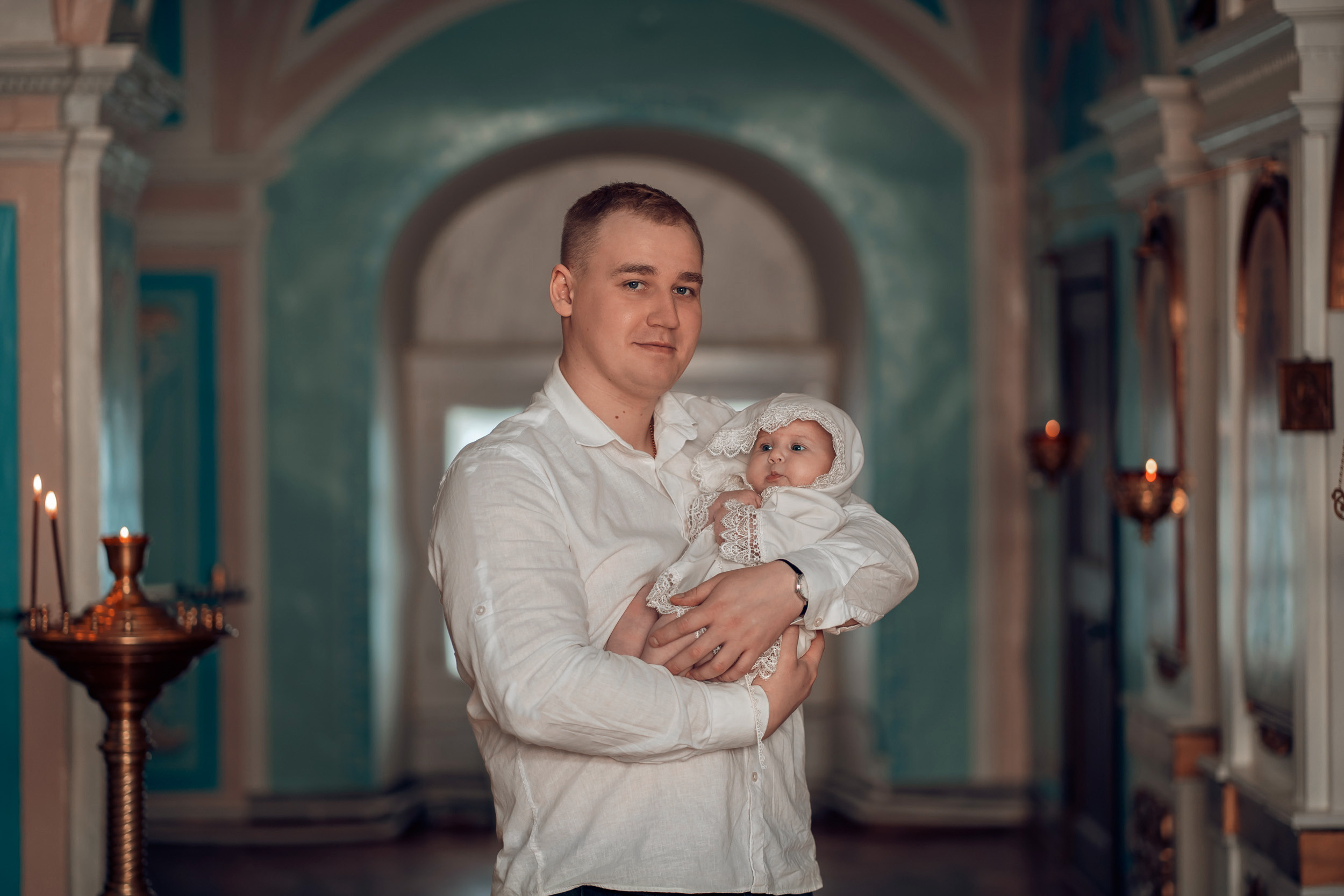 Крещение в Преображенском храме г. Донской. Церковный фотограф Севастополь