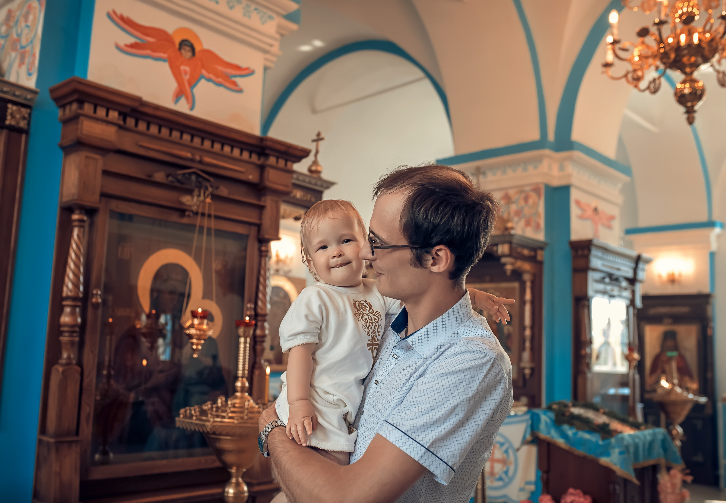 Крещение в Казанском храме с. Гремячее. Церковный фотограф Севастополь