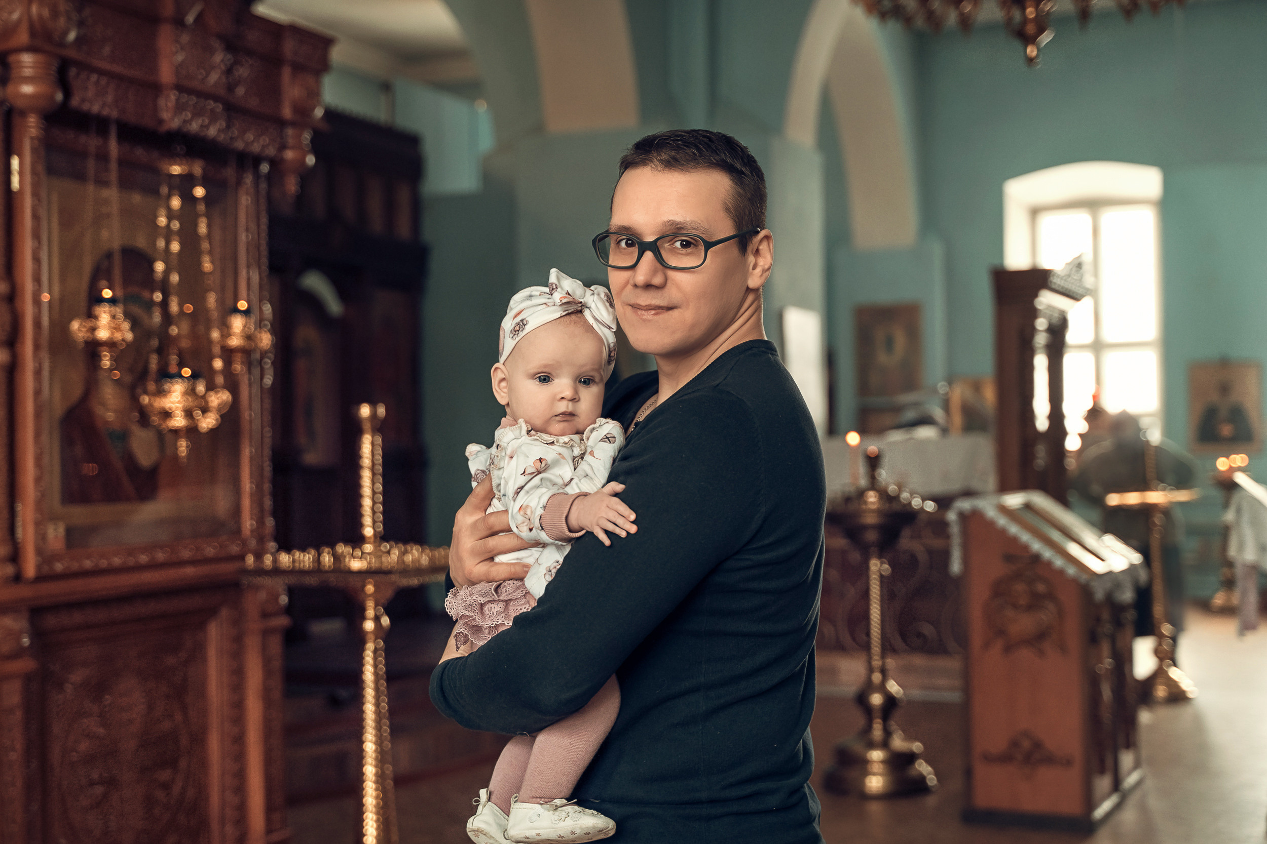 Крещение в Ильинском храме с. Ильинка. Церковный фотограф Севастополь