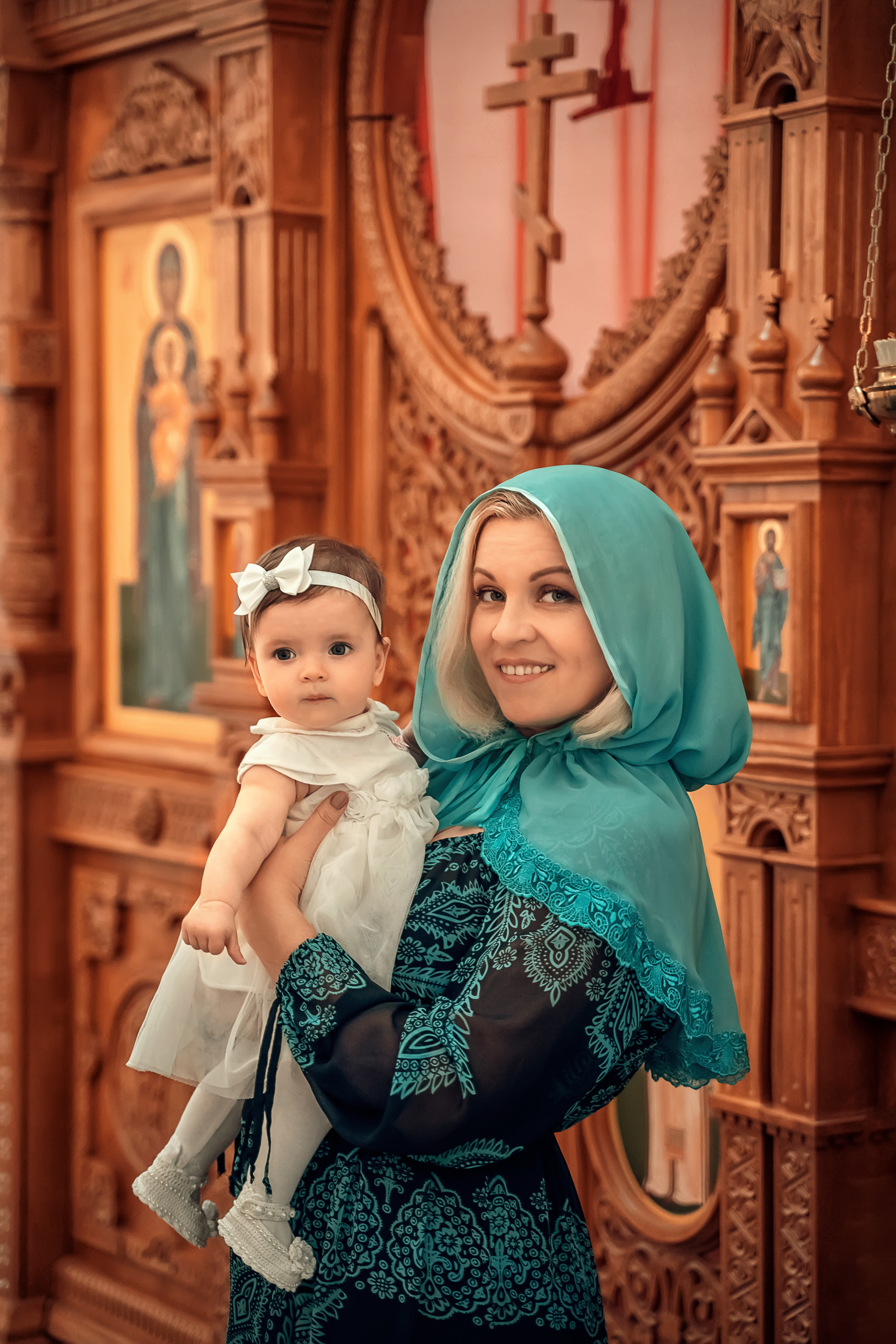 Крещение в Спиридоньевском храме с. Спасское. Церковный фотограф Севастополь