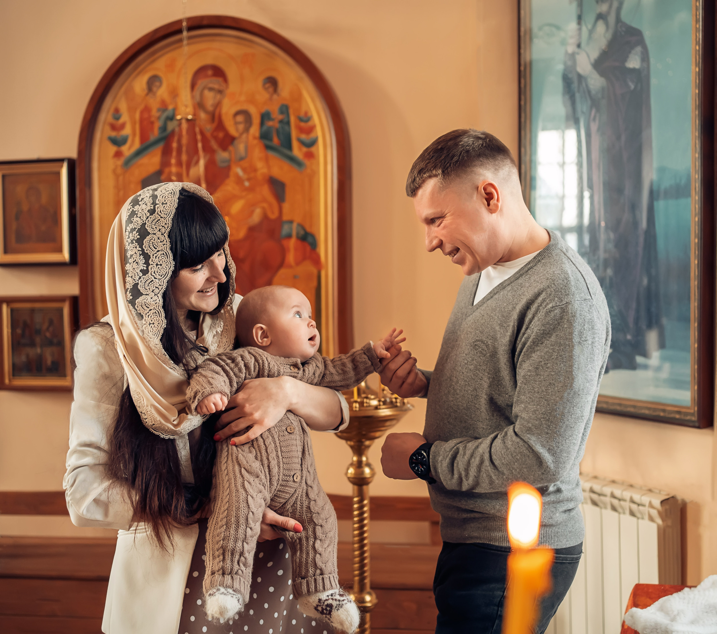 Крещение в Воскресенском храме г. Венев. Церковный фотограф Севастополь