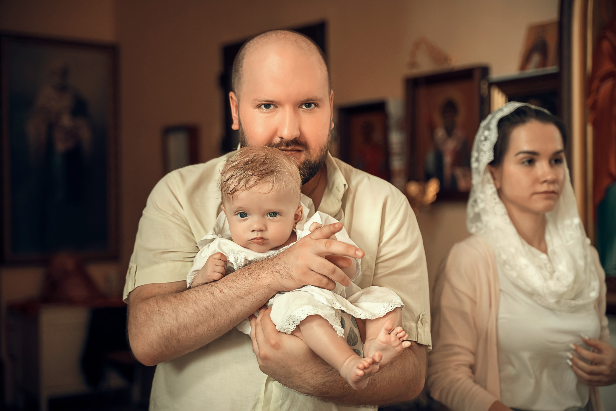 Крещение в Воскресенском соборе г. Венев. Церковный фотограф Севастополь