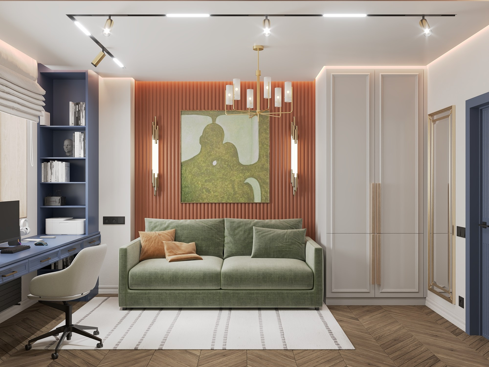 ЖК Discovery Residence, квартира 82,6 м². БК студия дизайна интерьера