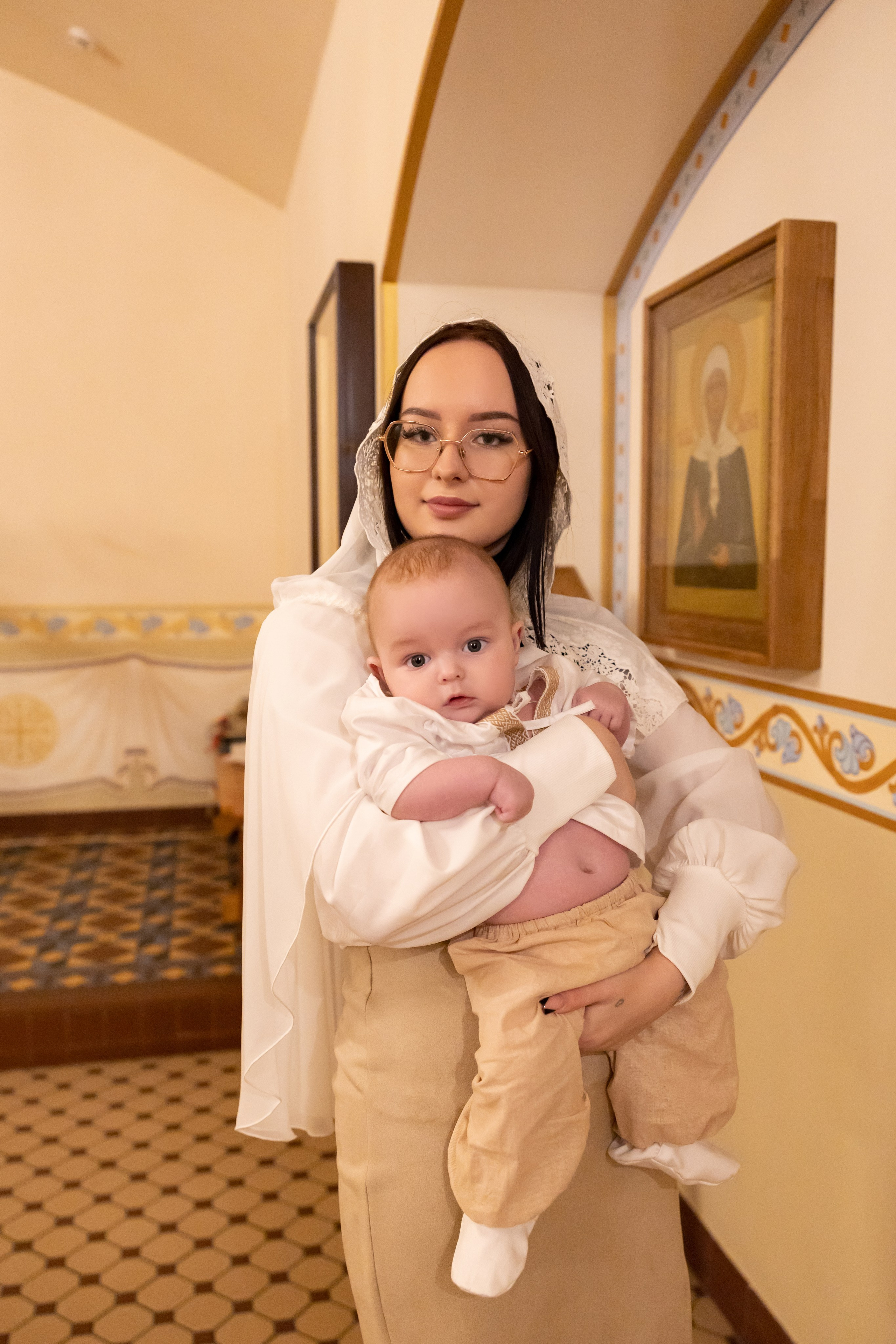 Крещение в Храме Покрова Пресвятой Богородицы. Семейный фотограф в Рязани и Рязанской области