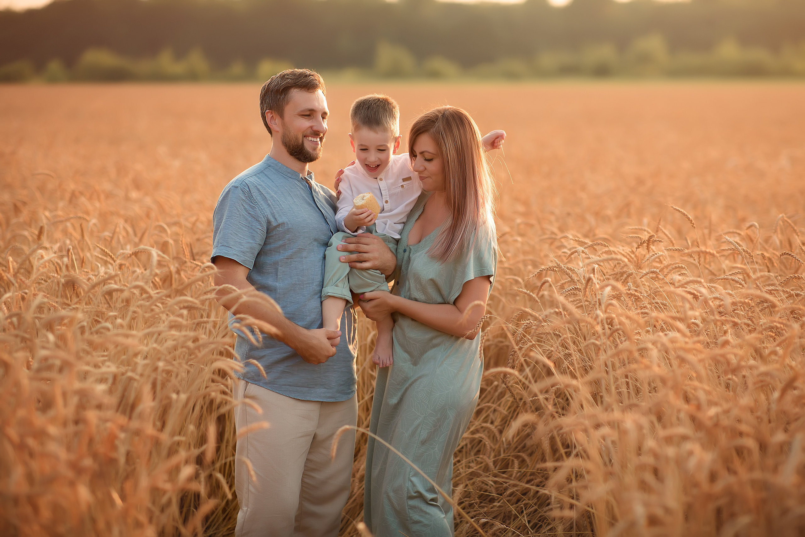 Катя, Владимир и Вовочка. Фотограф на крещение и венчание