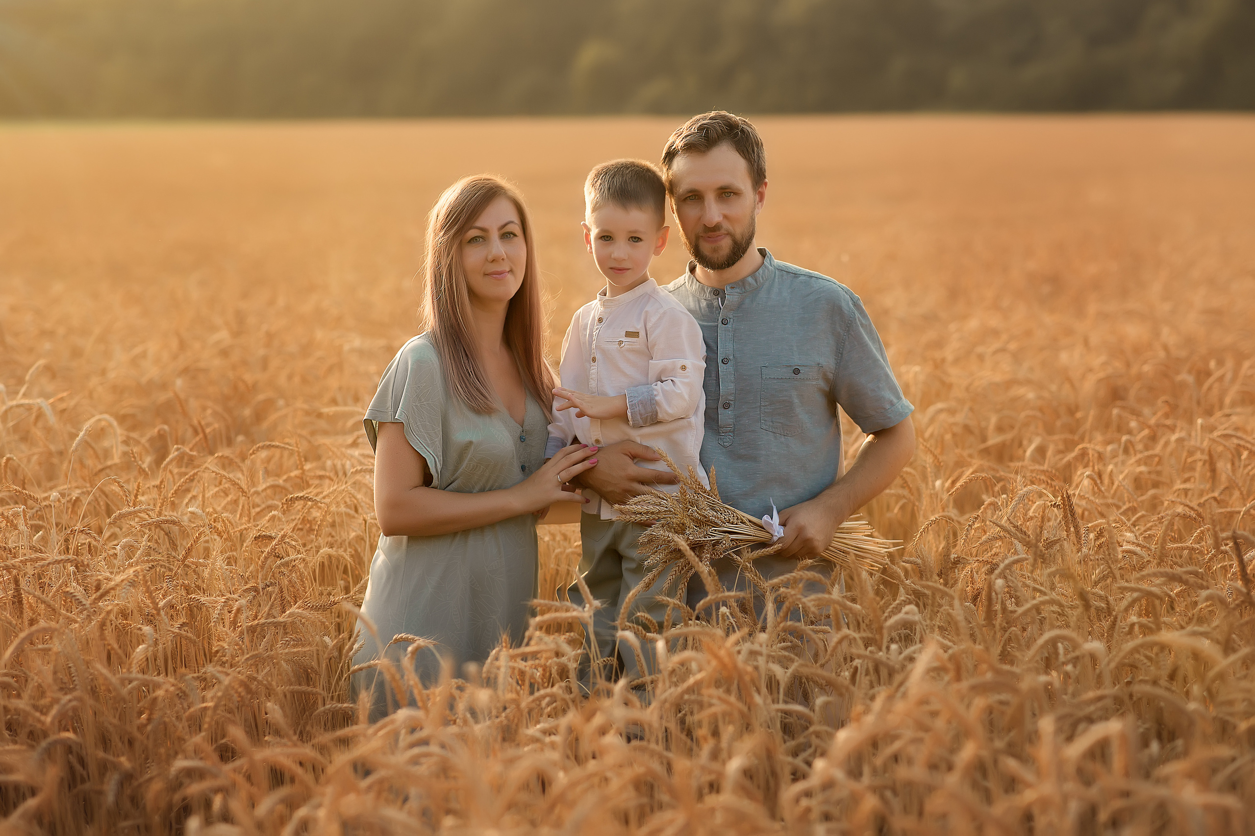 Катя, Владимир и Вовочка. Фотограф на крещение и венчание