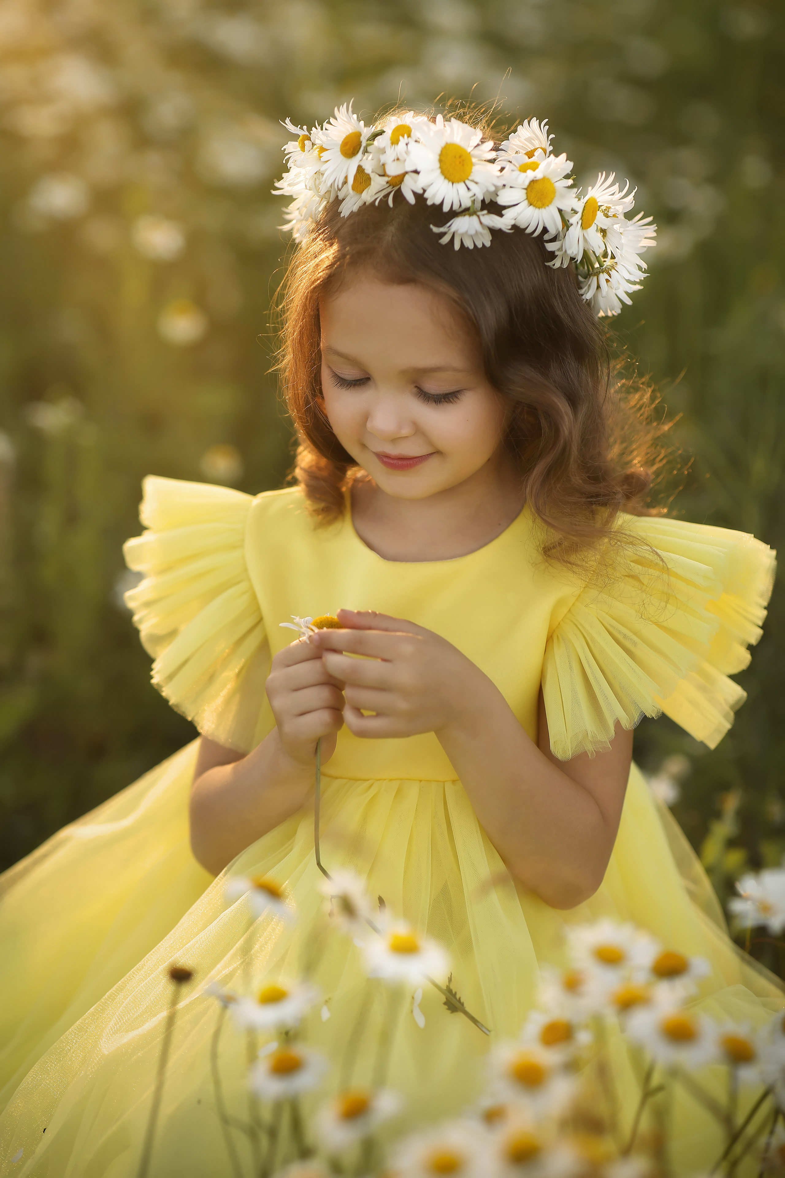 Карина и Даша ромашка. Фотограф на крещение и венчание