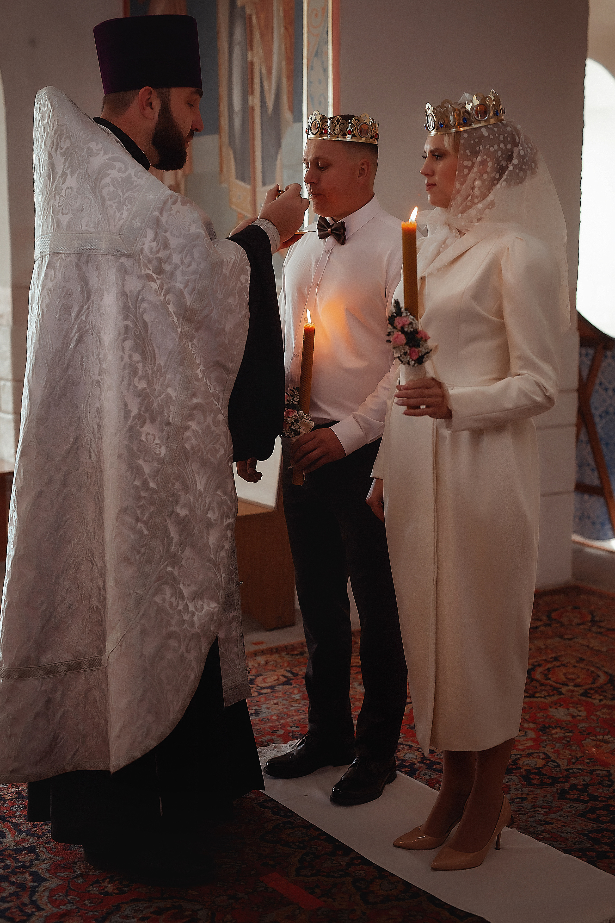 Венчание Сергея и Ксении Тихвино-Онуфриевский храм. Фотограф на крещение и венчание