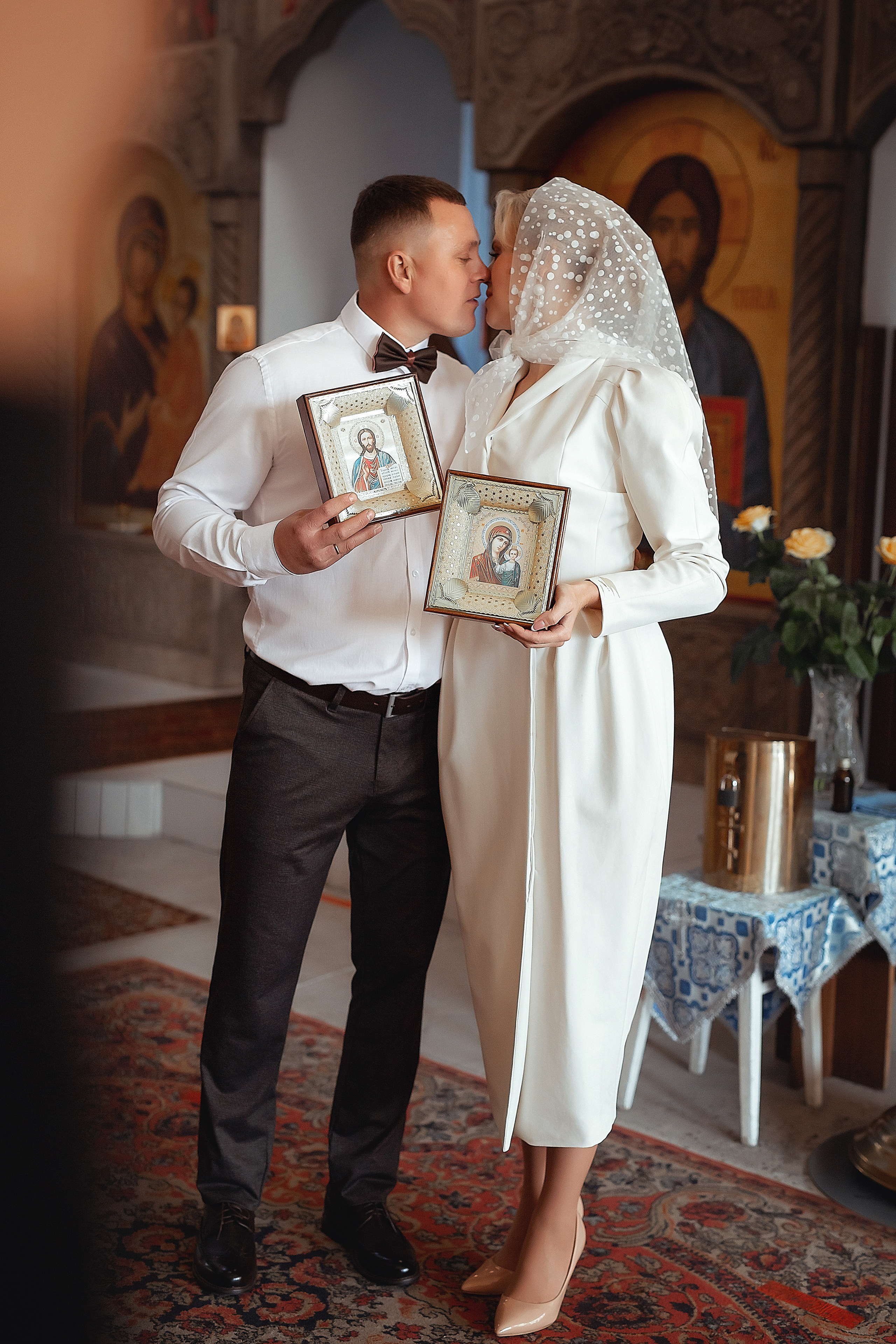 Венчание Сергея и Ксении Тихвино-Онуфриевский храм. Фотограф на крещение и венчание