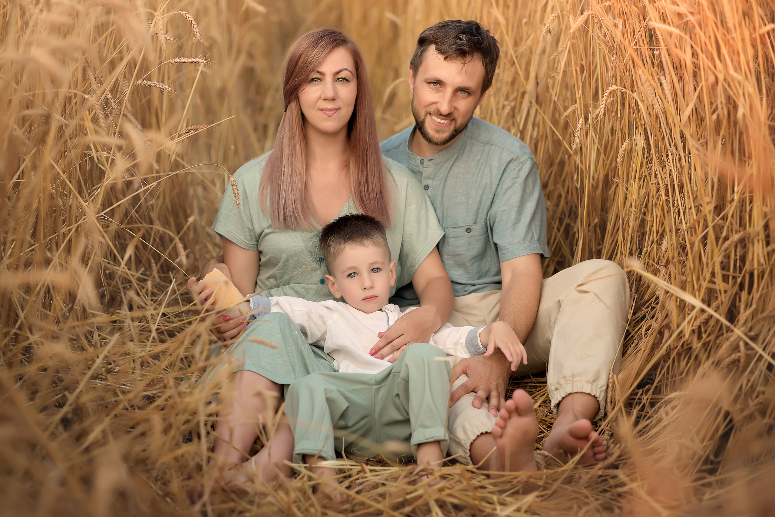 Катя, Владимир и Вовочка. Фотограф на крещение и венчание