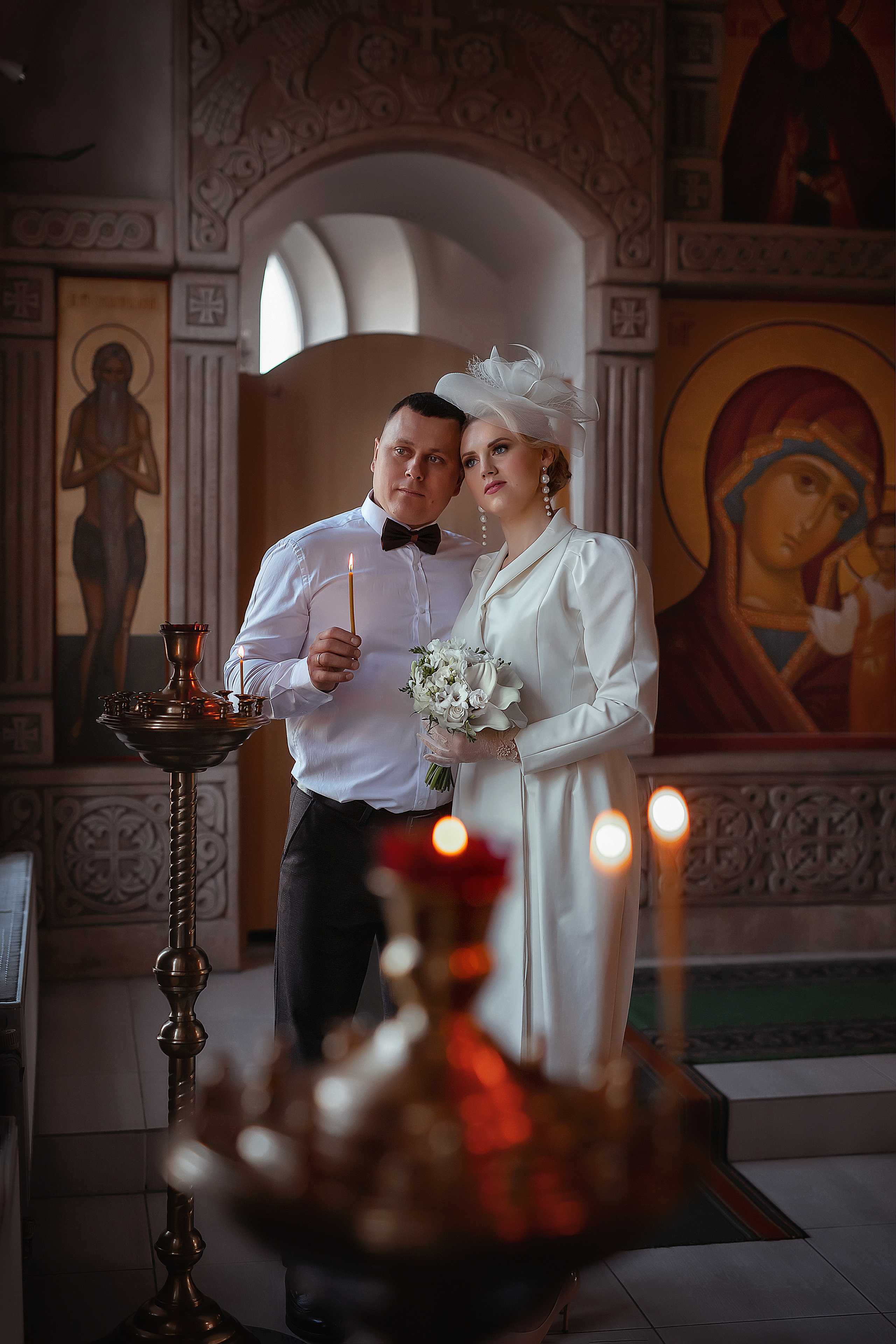 Венчание Сергея и Ксении Тихвино-Онуфриевский храм. Фотограф на крещение и венчание