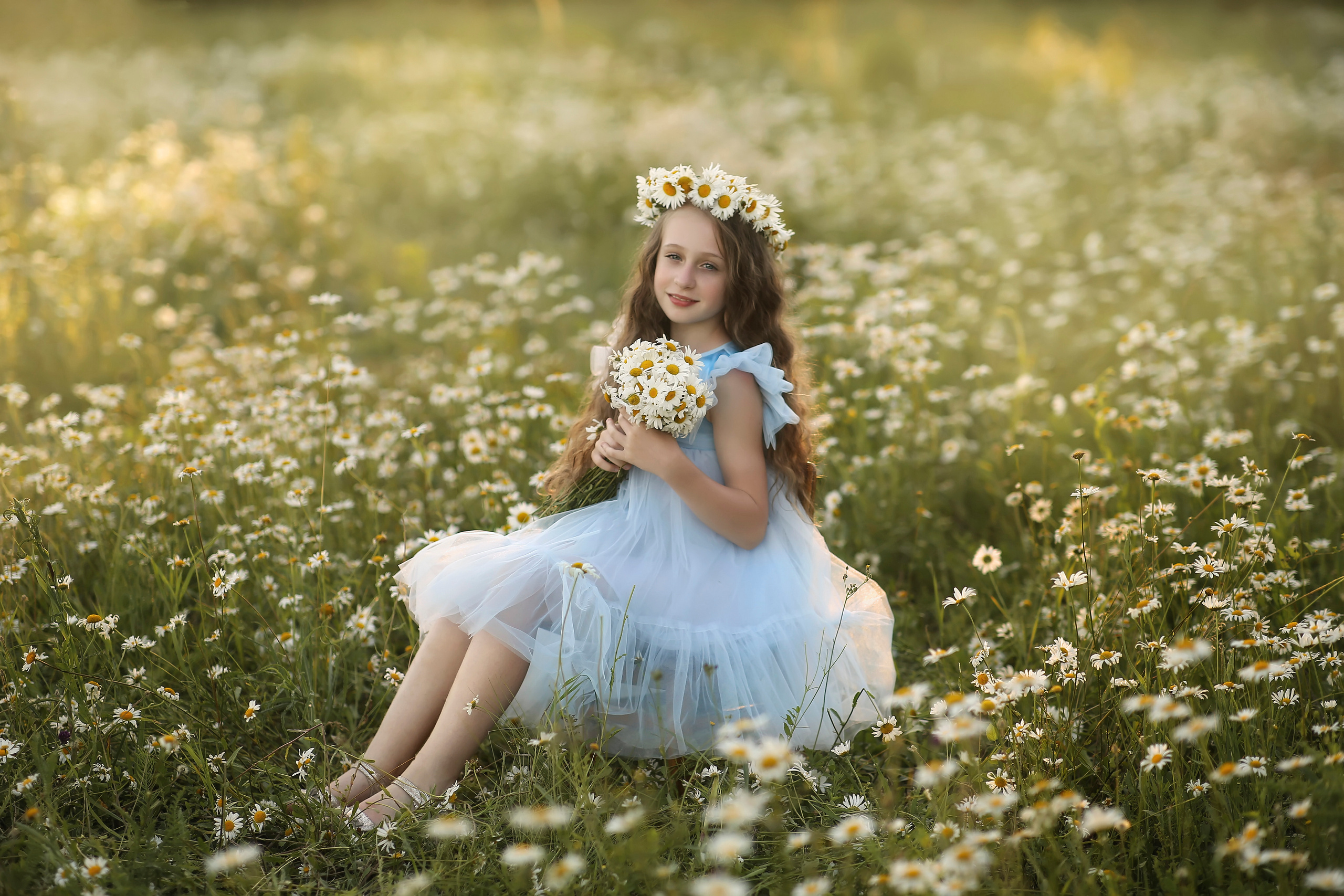 Карина и Даша ромашка. Фотограф на крещение и венчание
