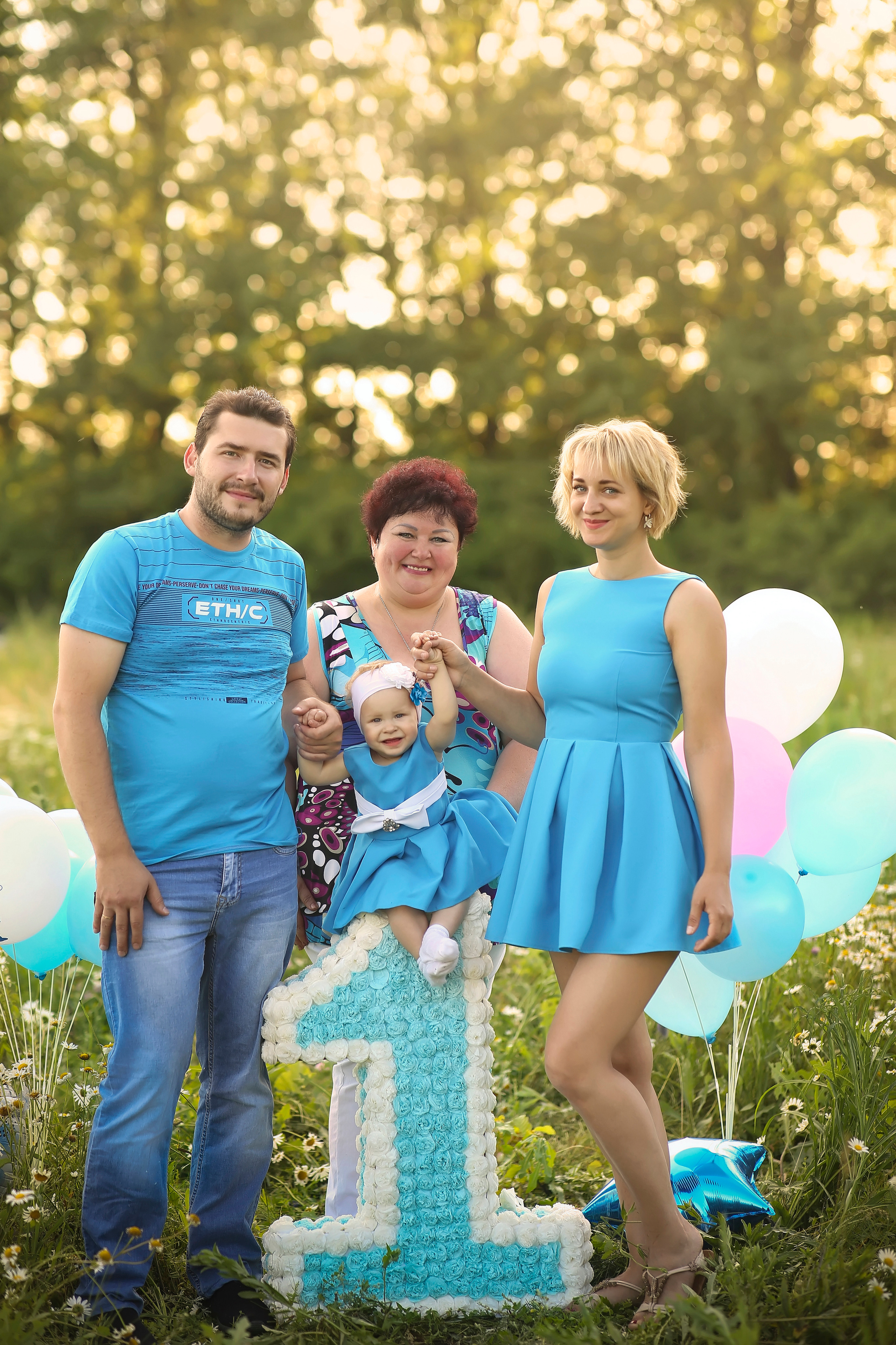 Ромашки Викуся, Настя, Толик. Фотограф на крещение и венчание