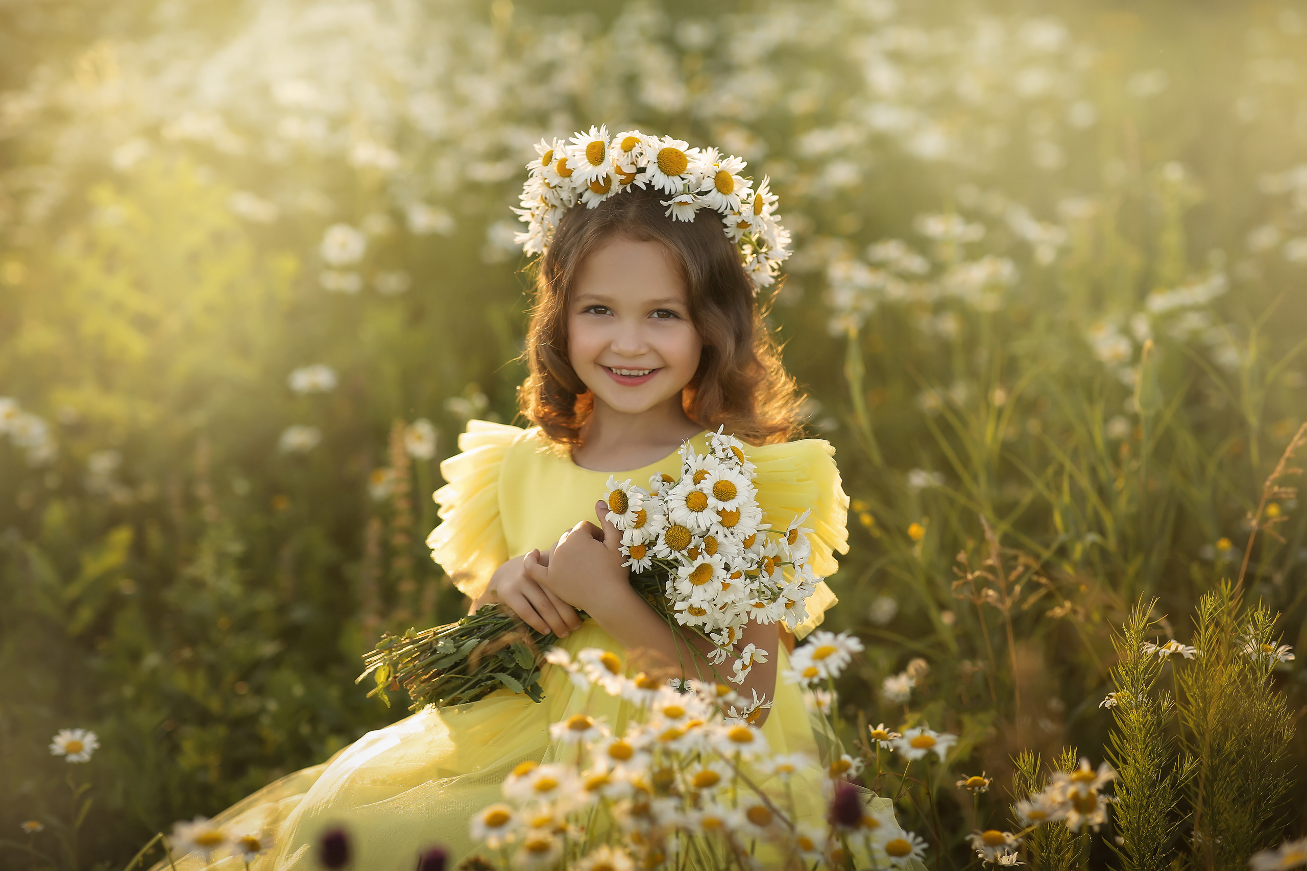 Карина и Даша ромашка. Фотограф на крещение и венчание