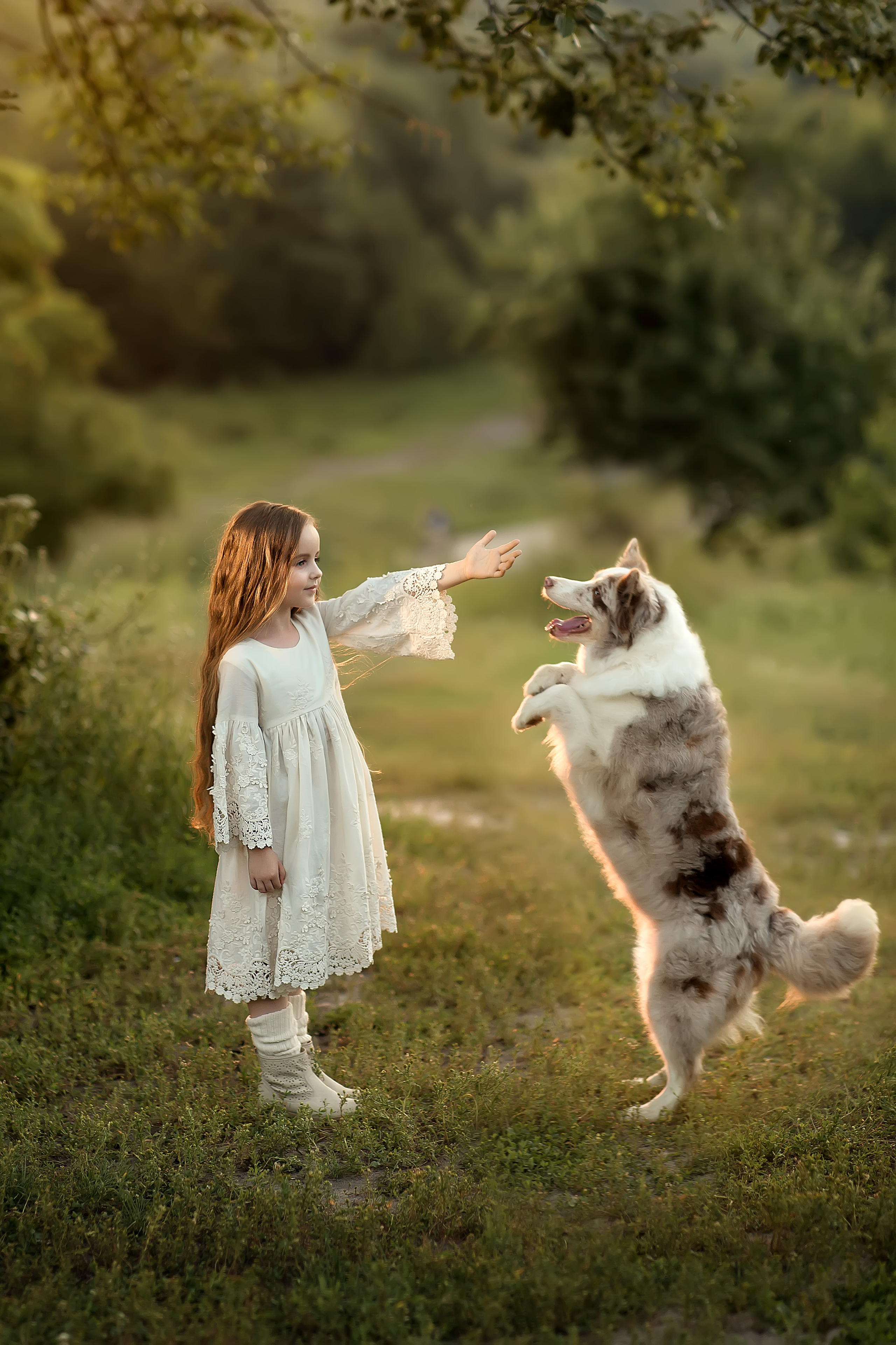 Полина с собачкой. Фотограф на крещение и венчание