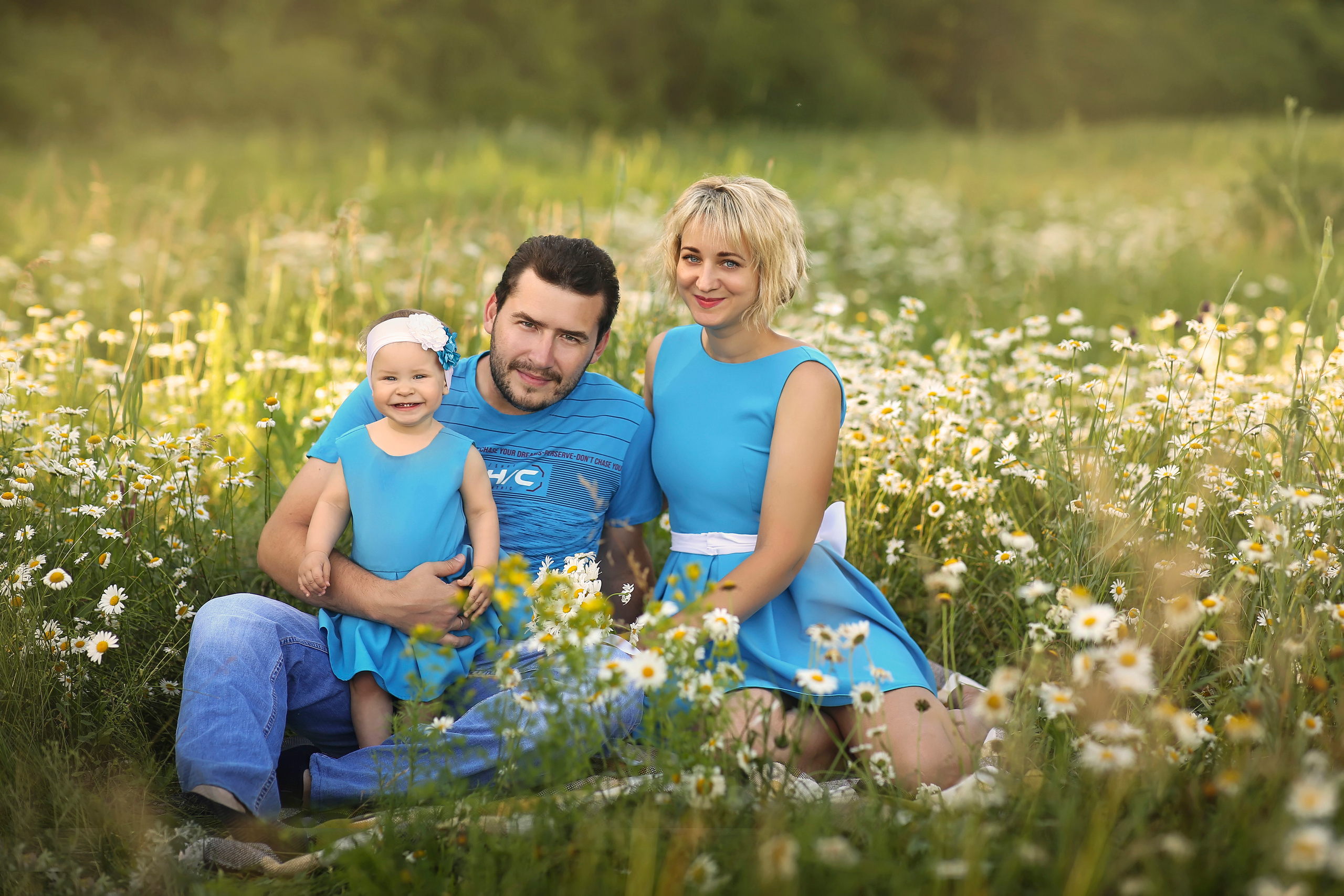 Ромашки Викуся, Настя, Толик. Фотограф на крещение и венчание