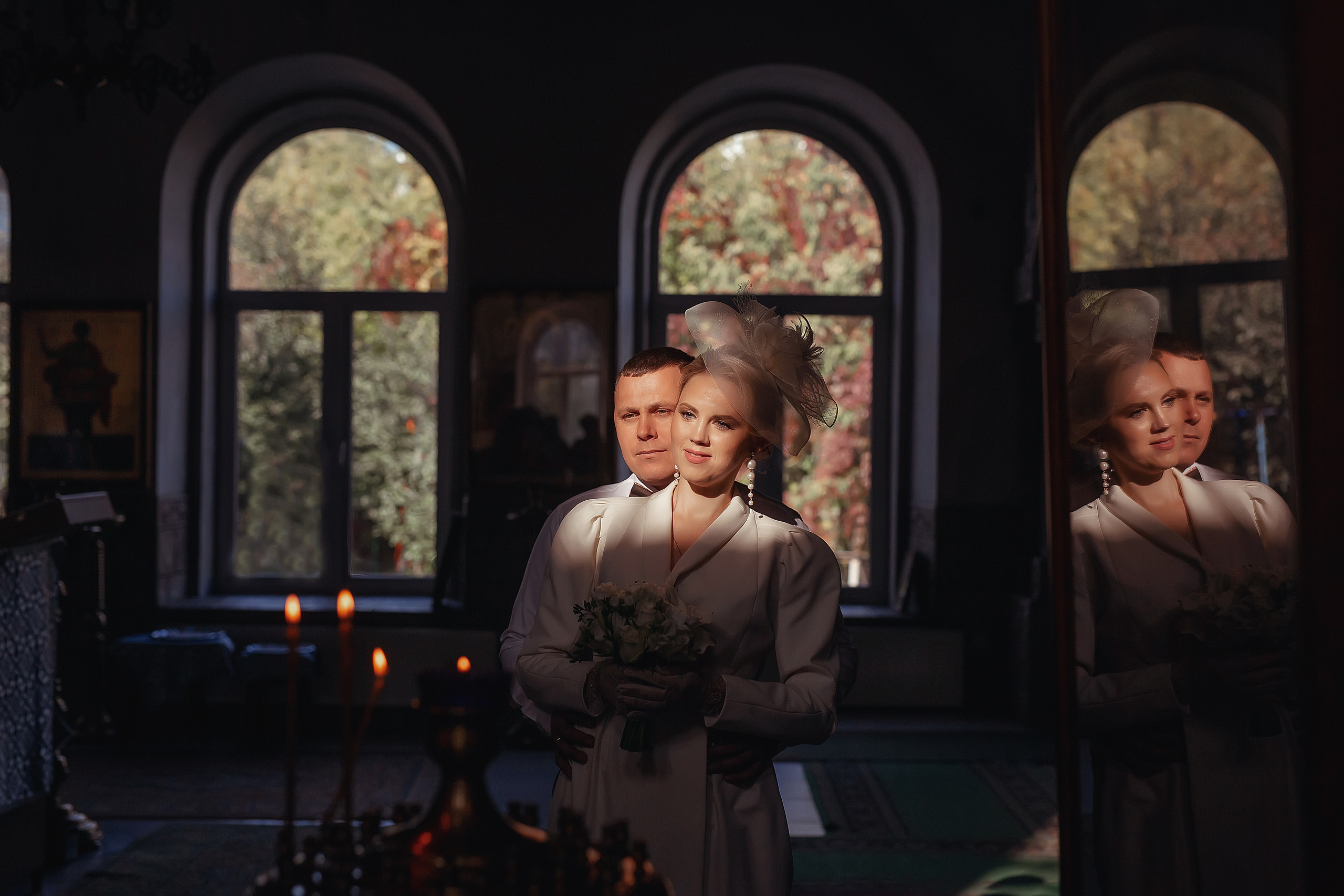 Венчание Сергея и Ксении Тихвино-Онуфриевский храм. Фотограф на крещение и венчание