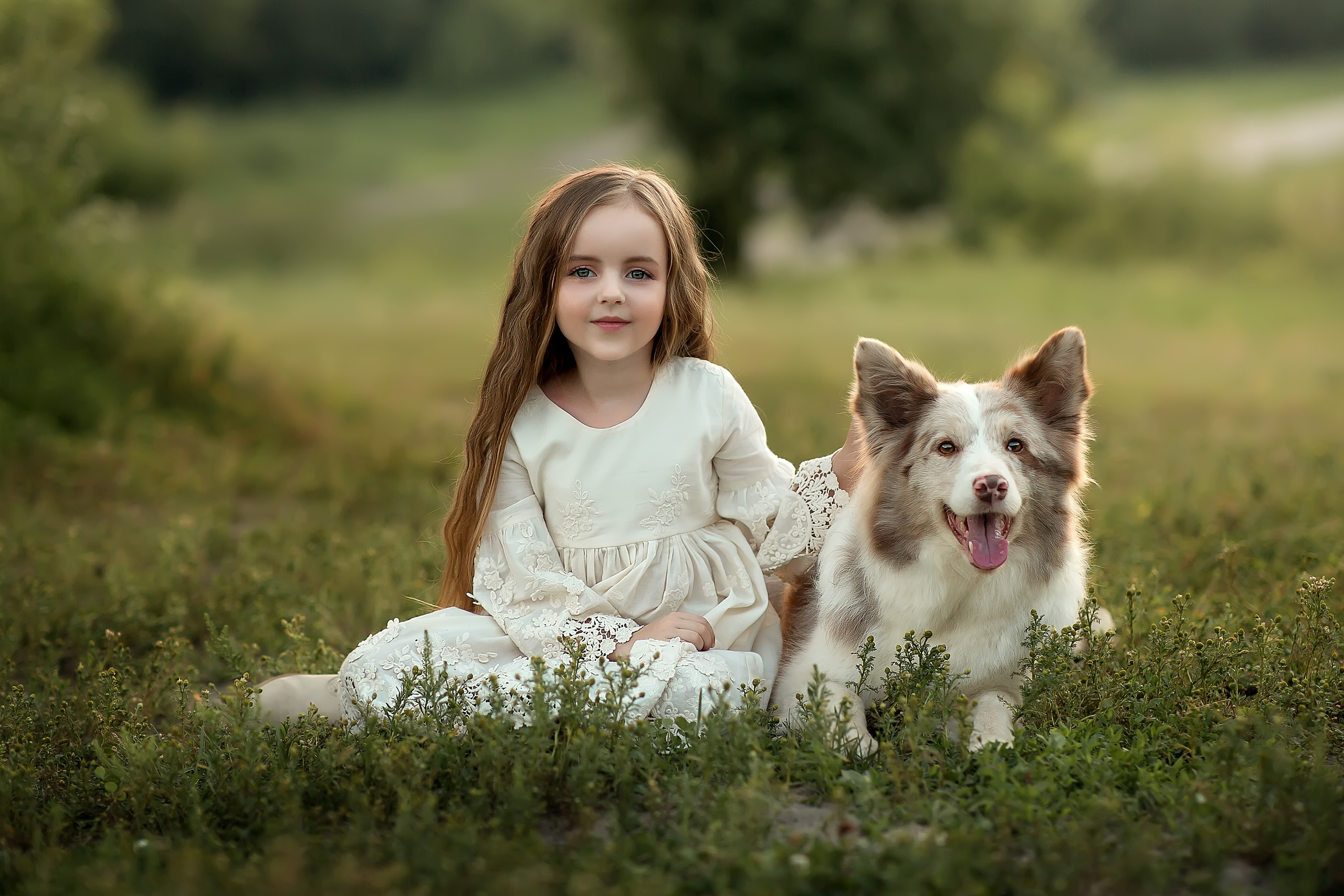 Полина с собачкой. Фотограф на крещение и венчание